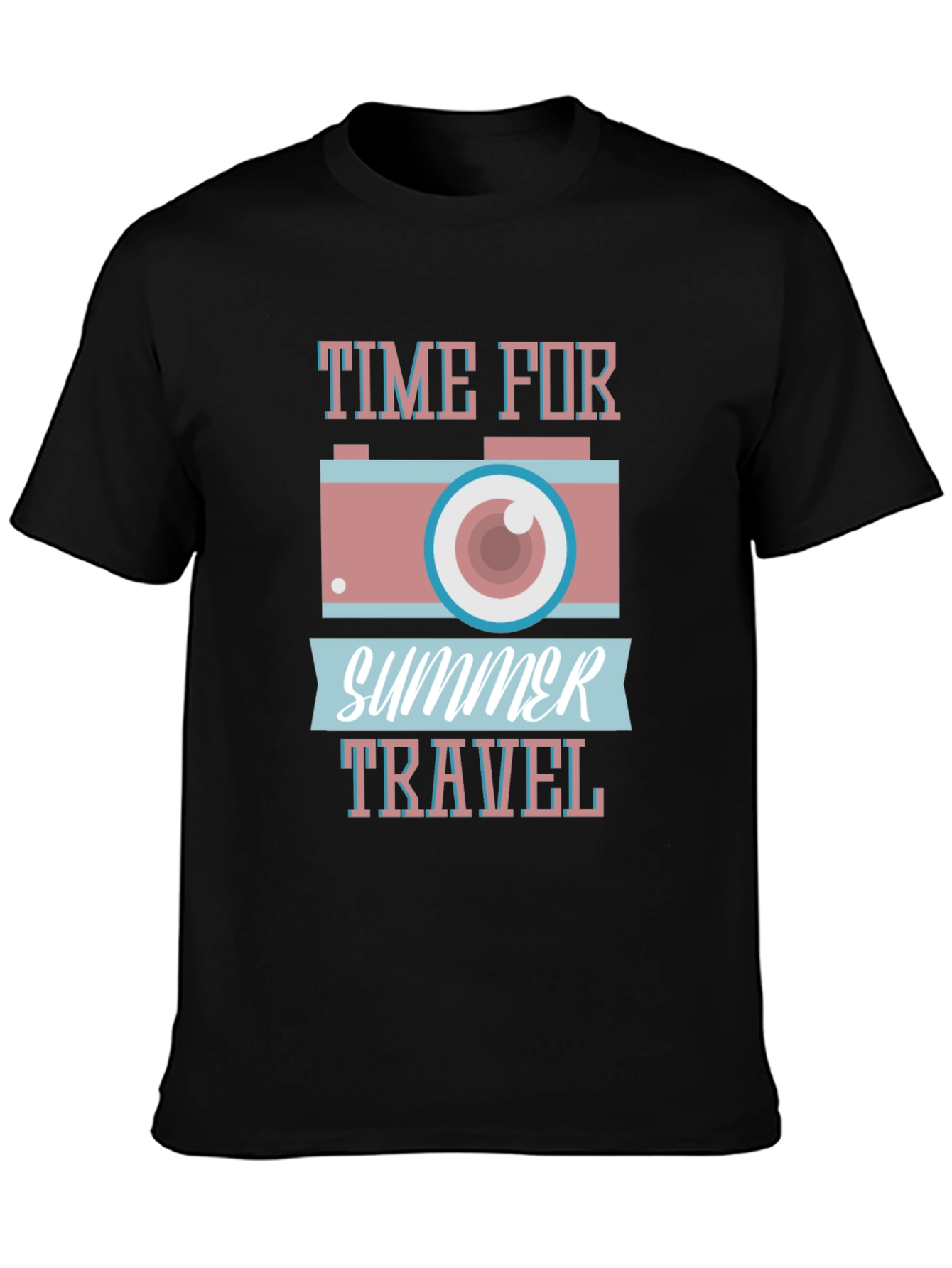 Summer Travel T-Shirt - Camera Graphic Tee
