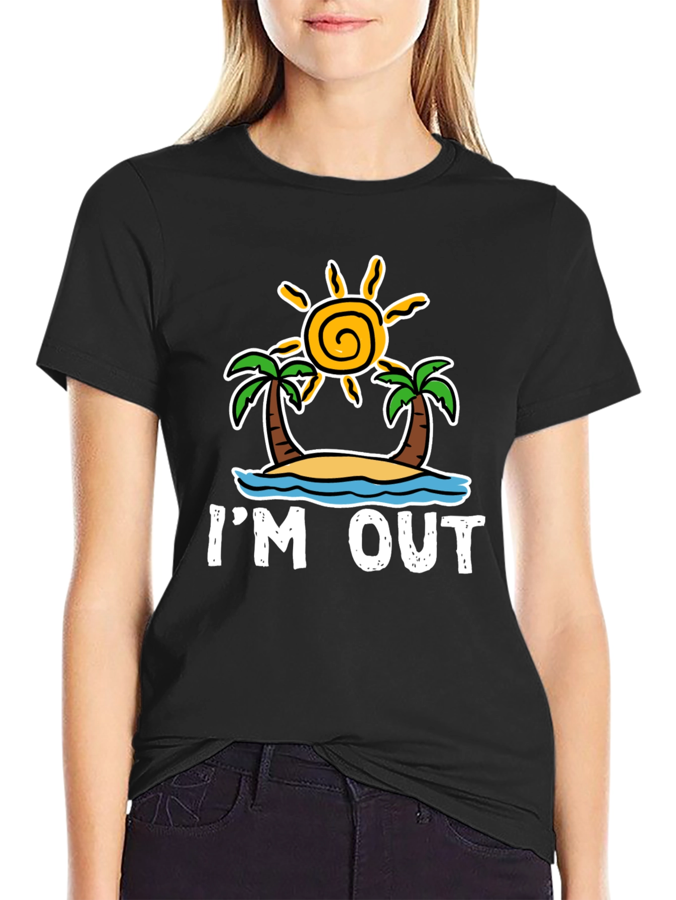 Im Out T-Shirt: Beach Island Getaway Tee