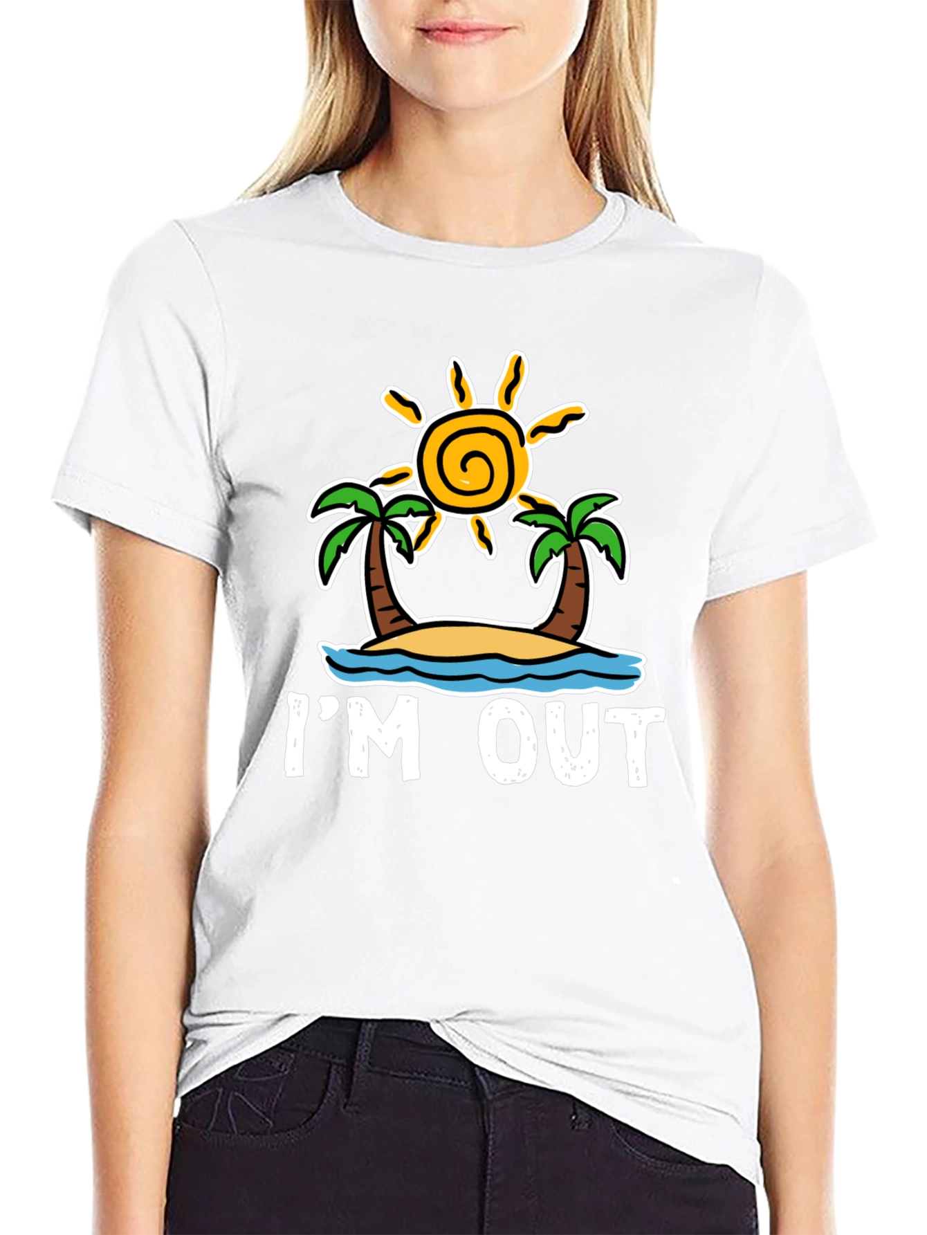 Im Out T-Shirt: Beach Island Getaway Tee
