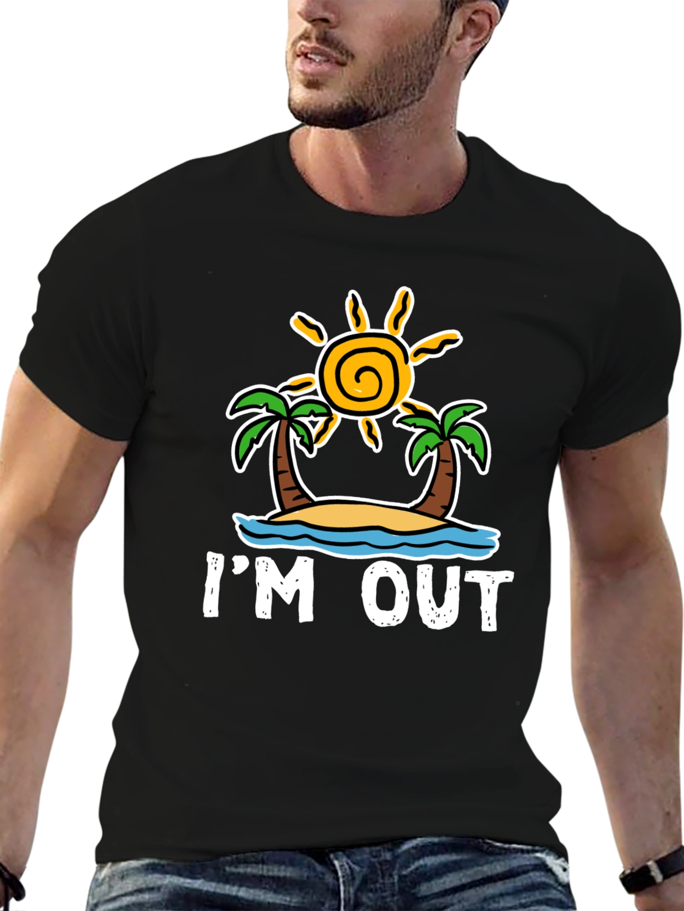 Im Out T-Shirt: Beach Island Getaway Tee