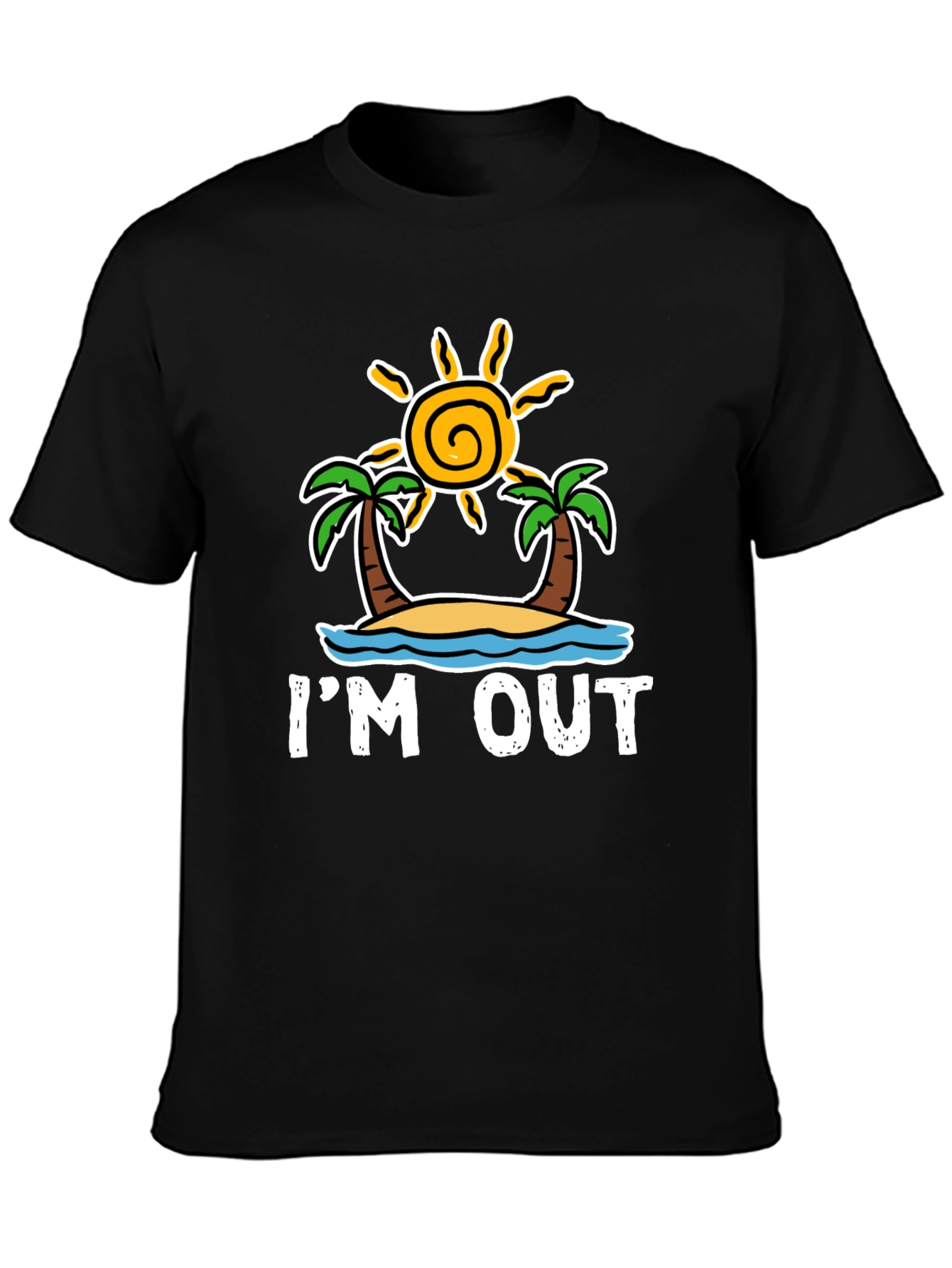 Im Out T-Shirt: Beach Island Getaway Tee