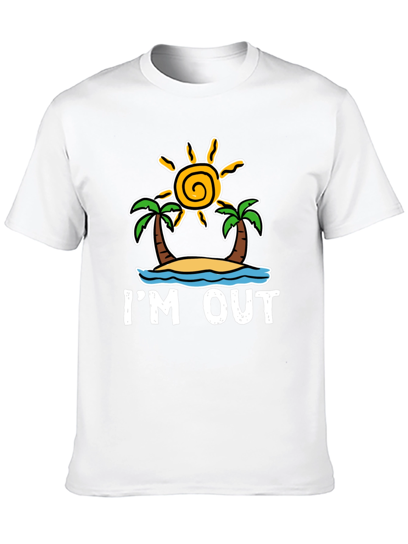 Im Out T-Shirt: Beach Island Getaway Tee