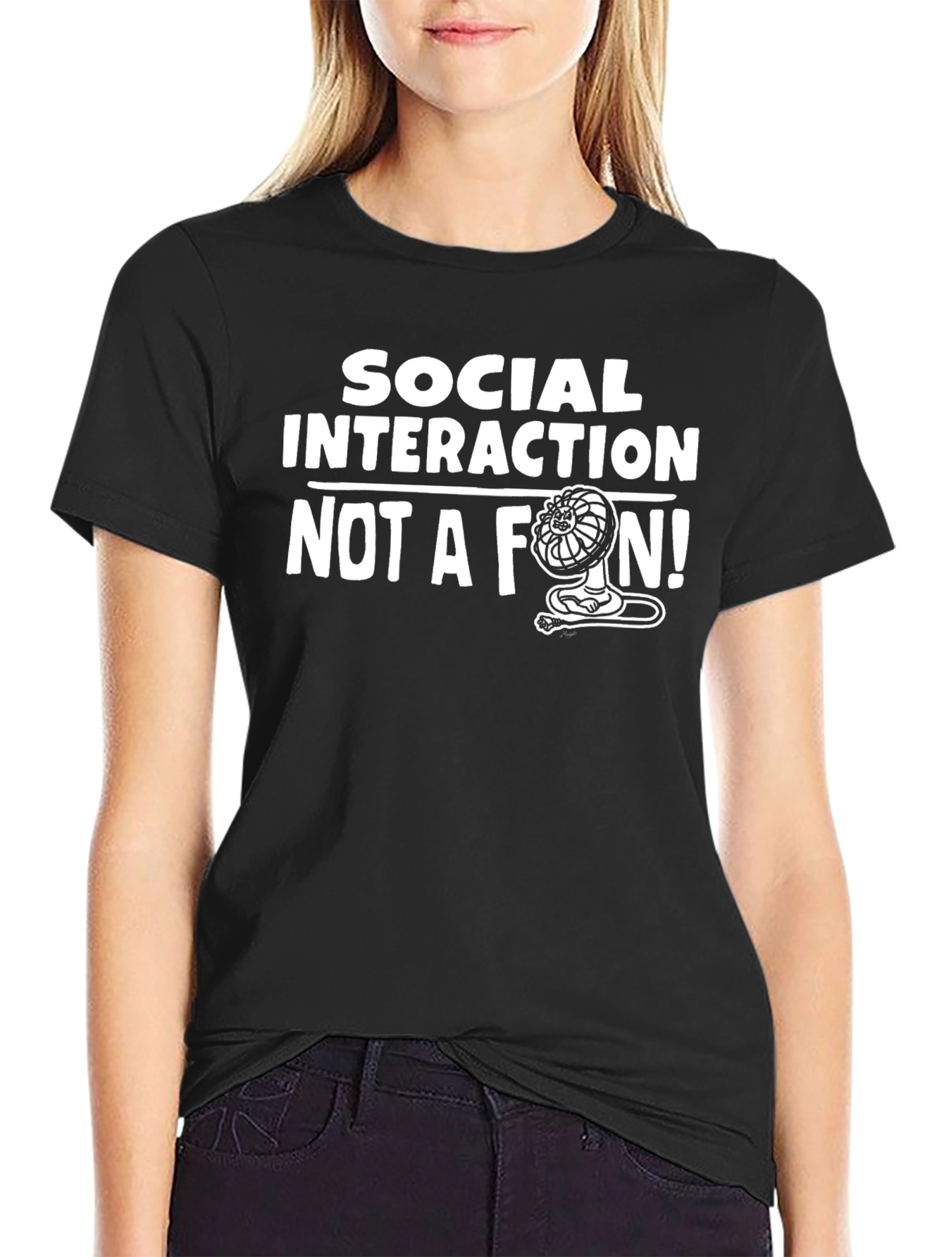 Social Interaction Not a Fan T-Shirt