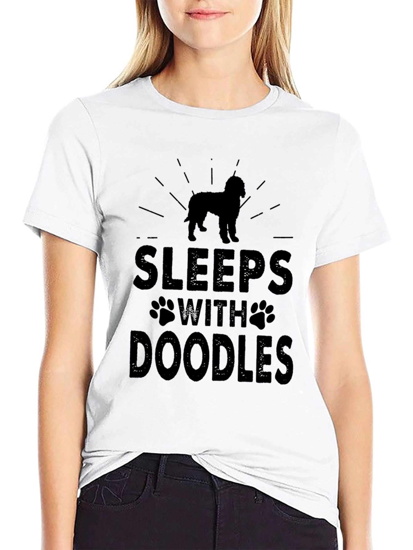 Sleeps With Doodles Graphic T-Shirt