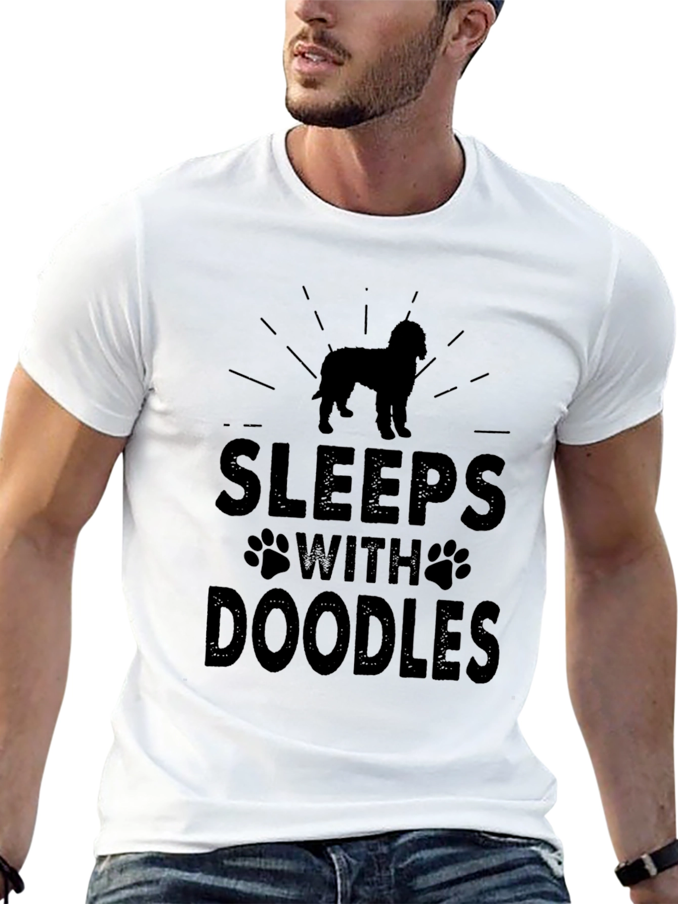 Sleeps With Doodles Graphic T-Shirt