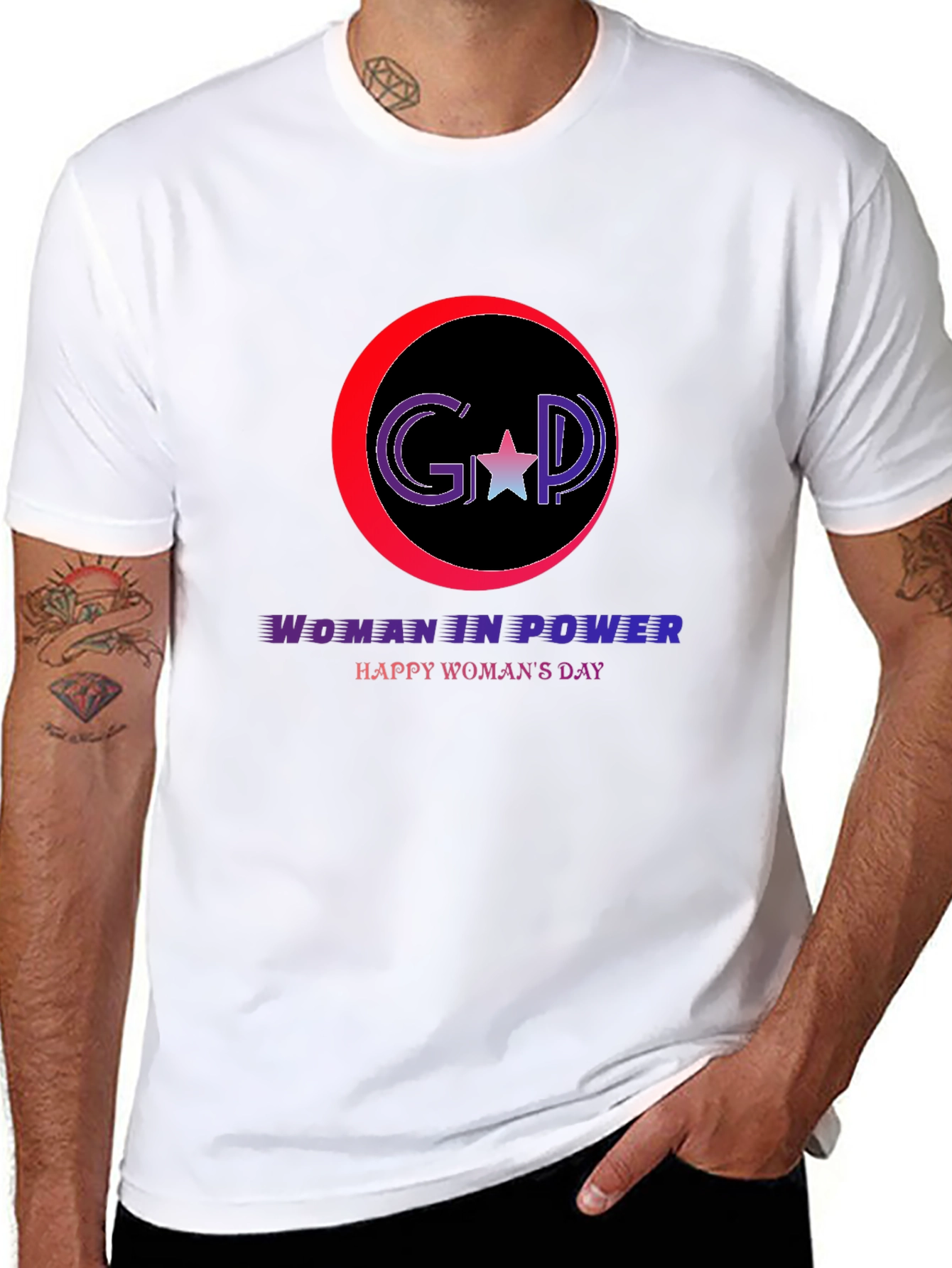 Woman in Power T-Shirt: Happy Womans Day
