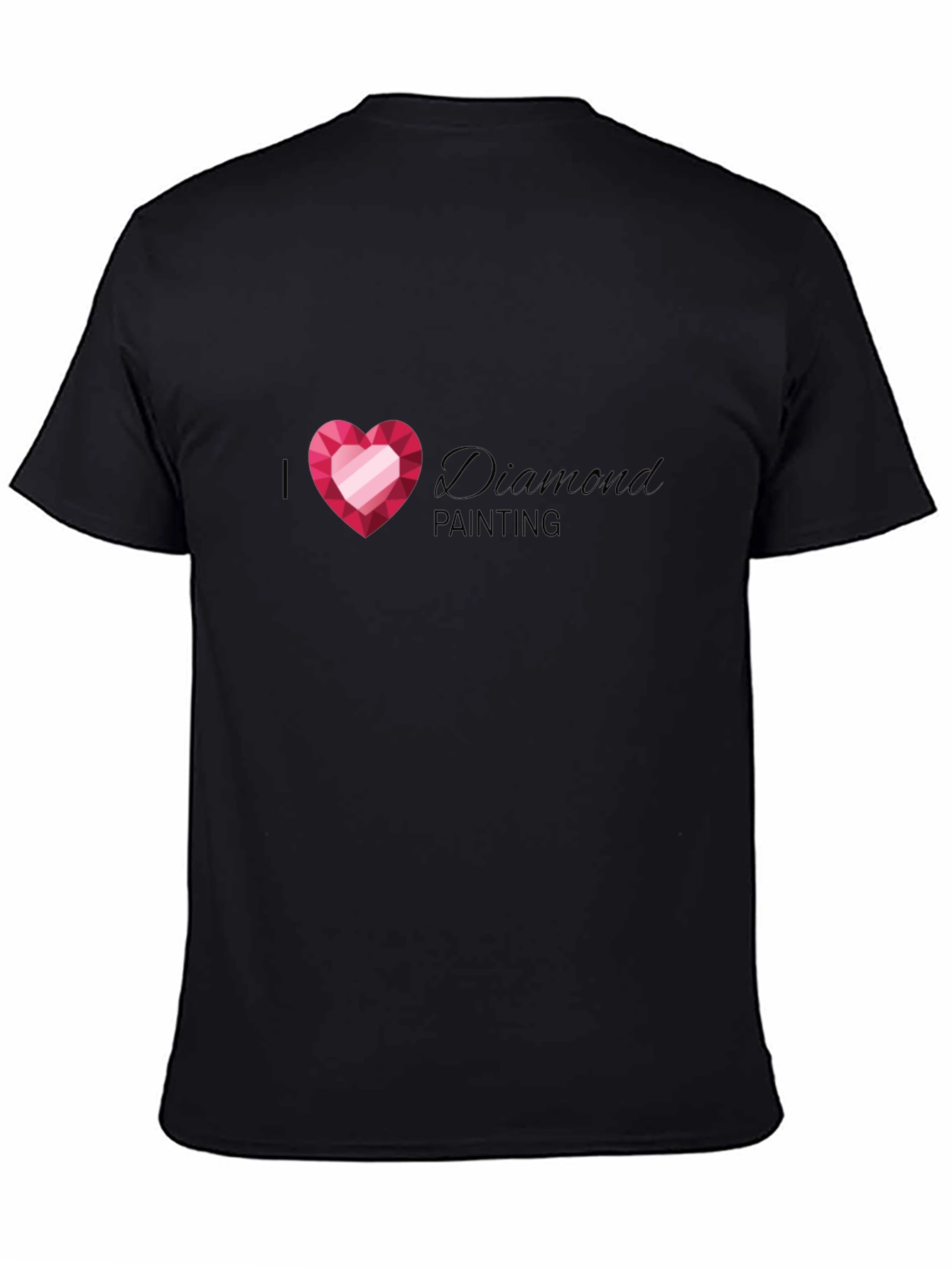 I Heart Diamond Painting T-Shirt - Black
