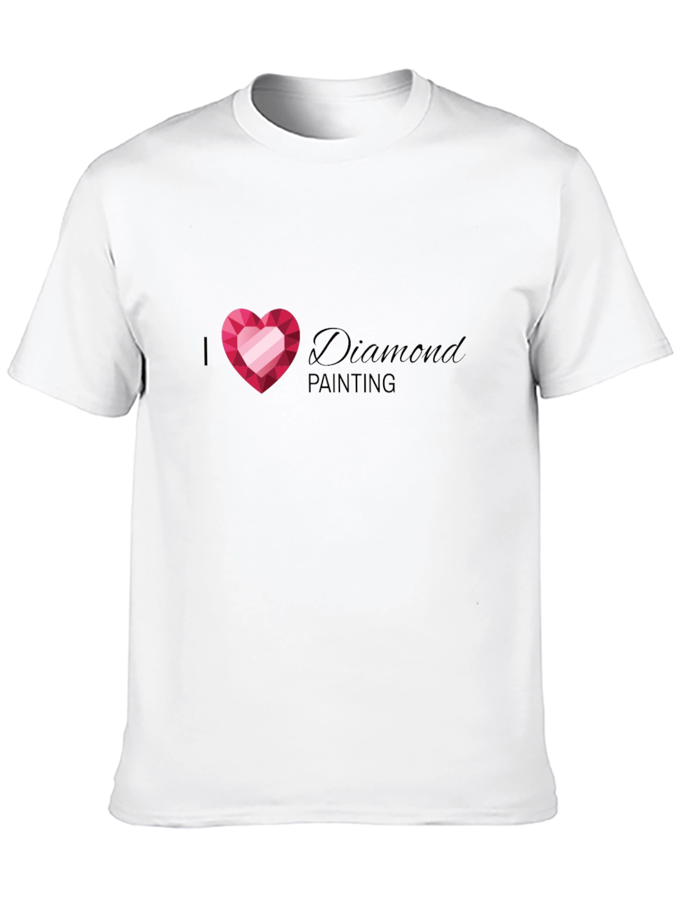 I Heart Diamond Painting T-Shirt - Black