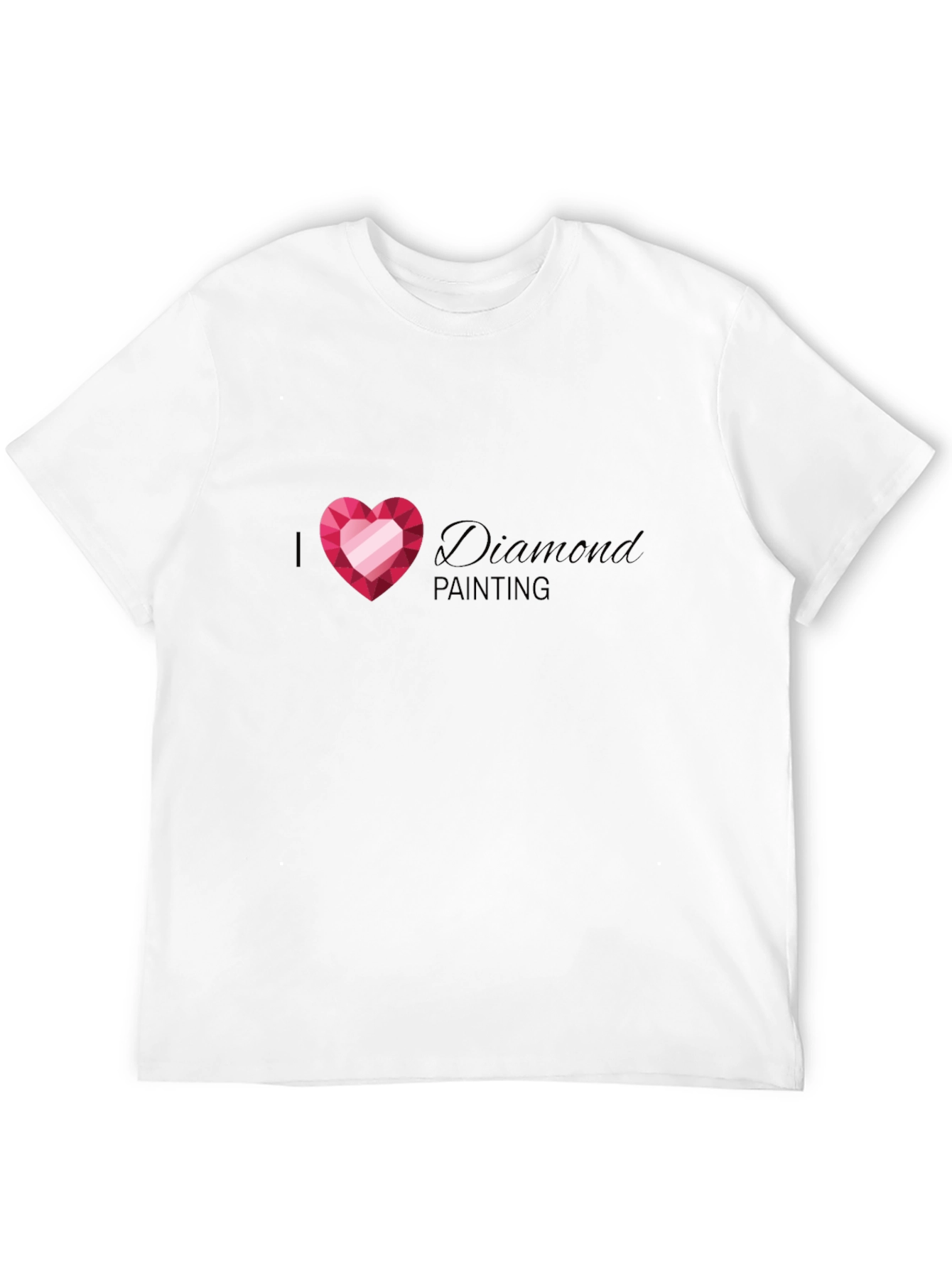 I Heart Diamond Painting T-Shirt - Black