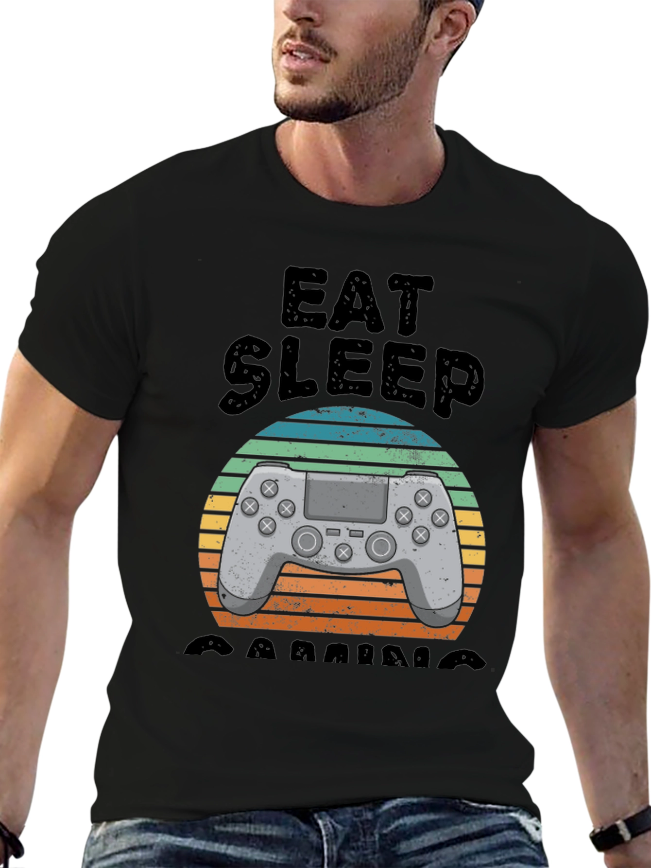 Eat Sleep Gaming T-Shirt - Gamer Lifestyle Apparel