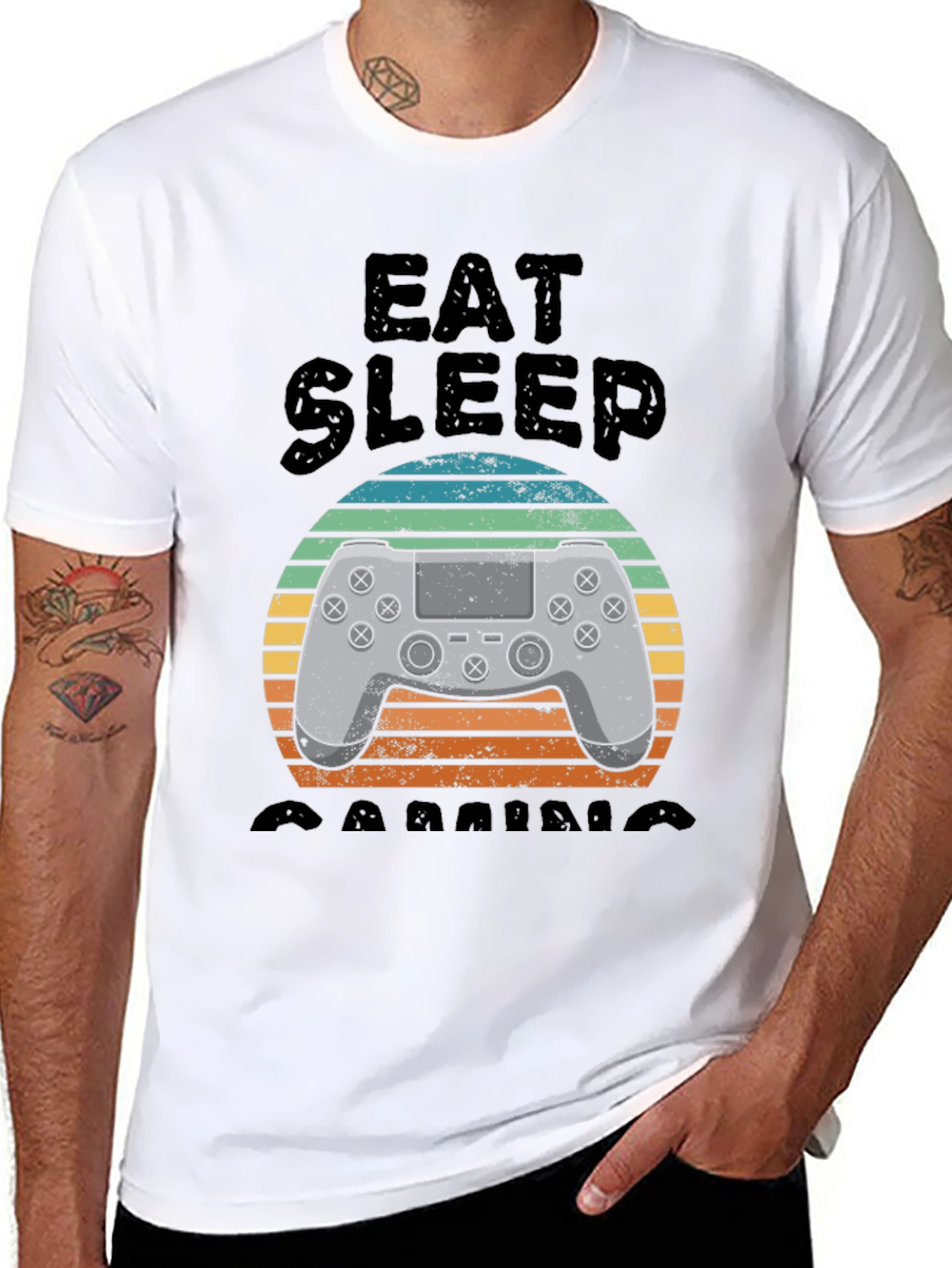 Eat Sleep Gaming T-Shirt - Gamer Lifestyle Apparel