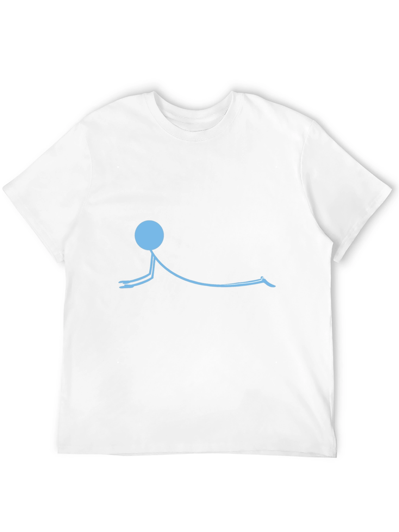 Yoga Stick Figure T-Shirt - Relaxed Fit Cotton Tee