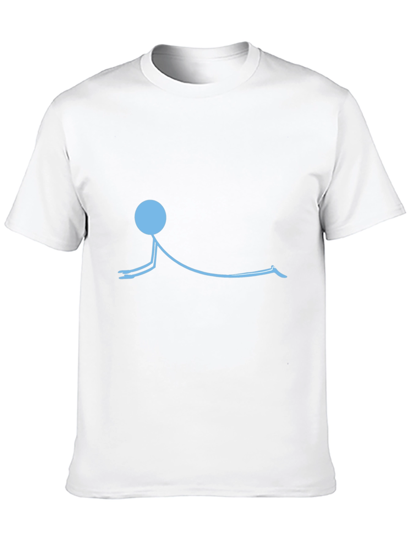 Yoga Stick Figure T-Shirt - Relaxed Fit Cotton Tee