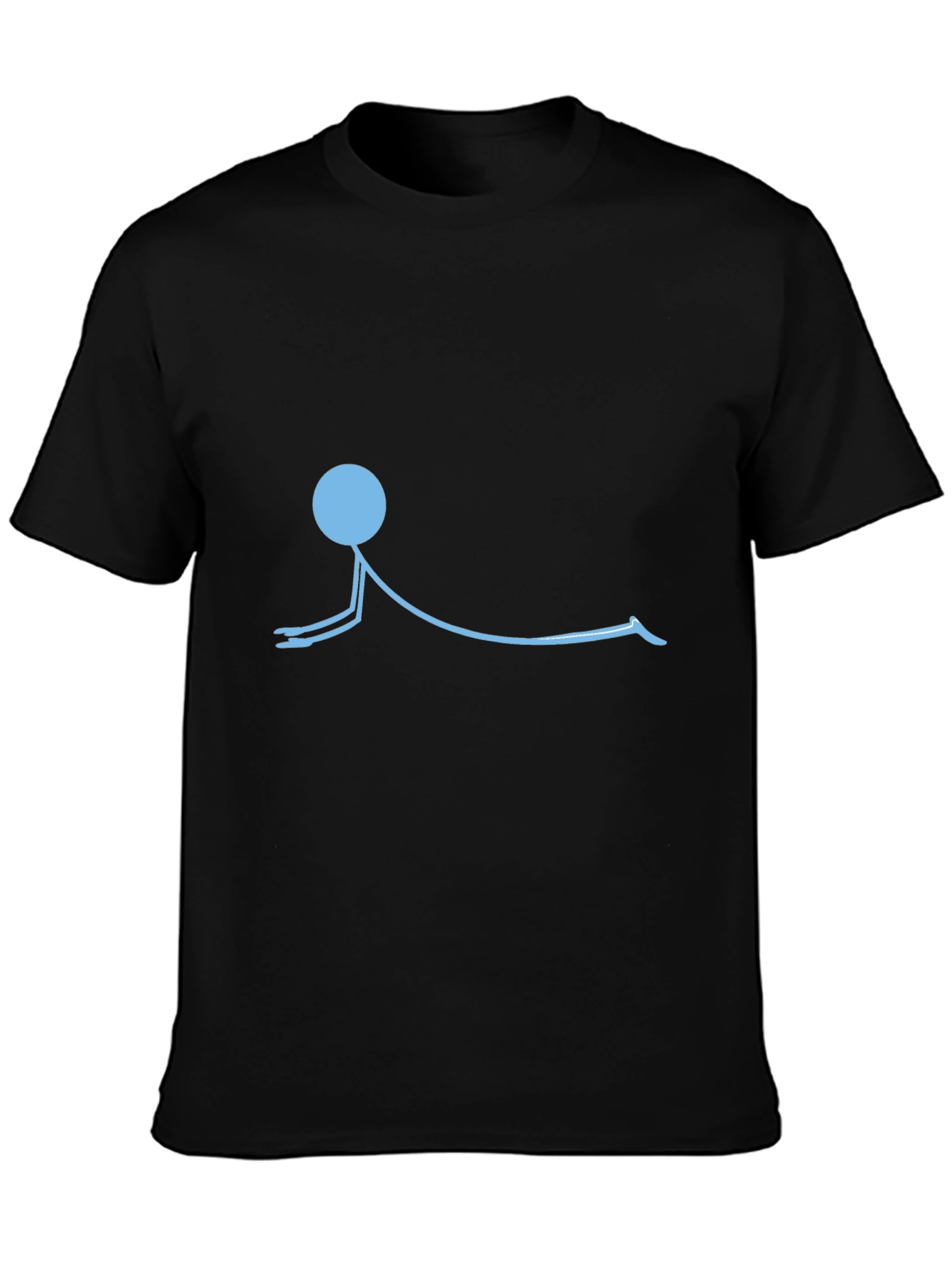 Yoga Stick Figure T-Shirt - Relaxed Fit Cotton Tee