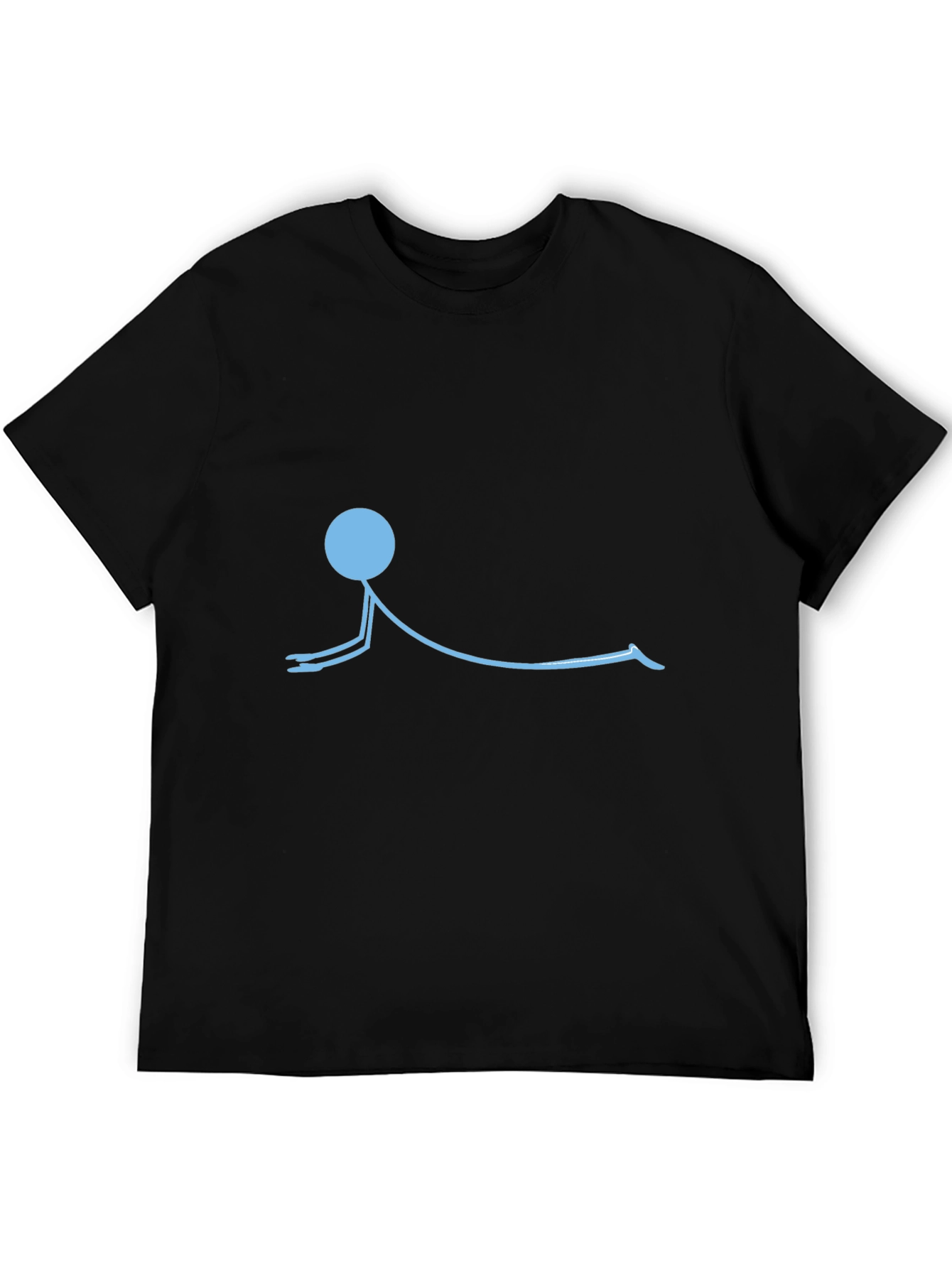Yoga Stick Figure T-Shirt - Relaxed Fit Cotton Tee