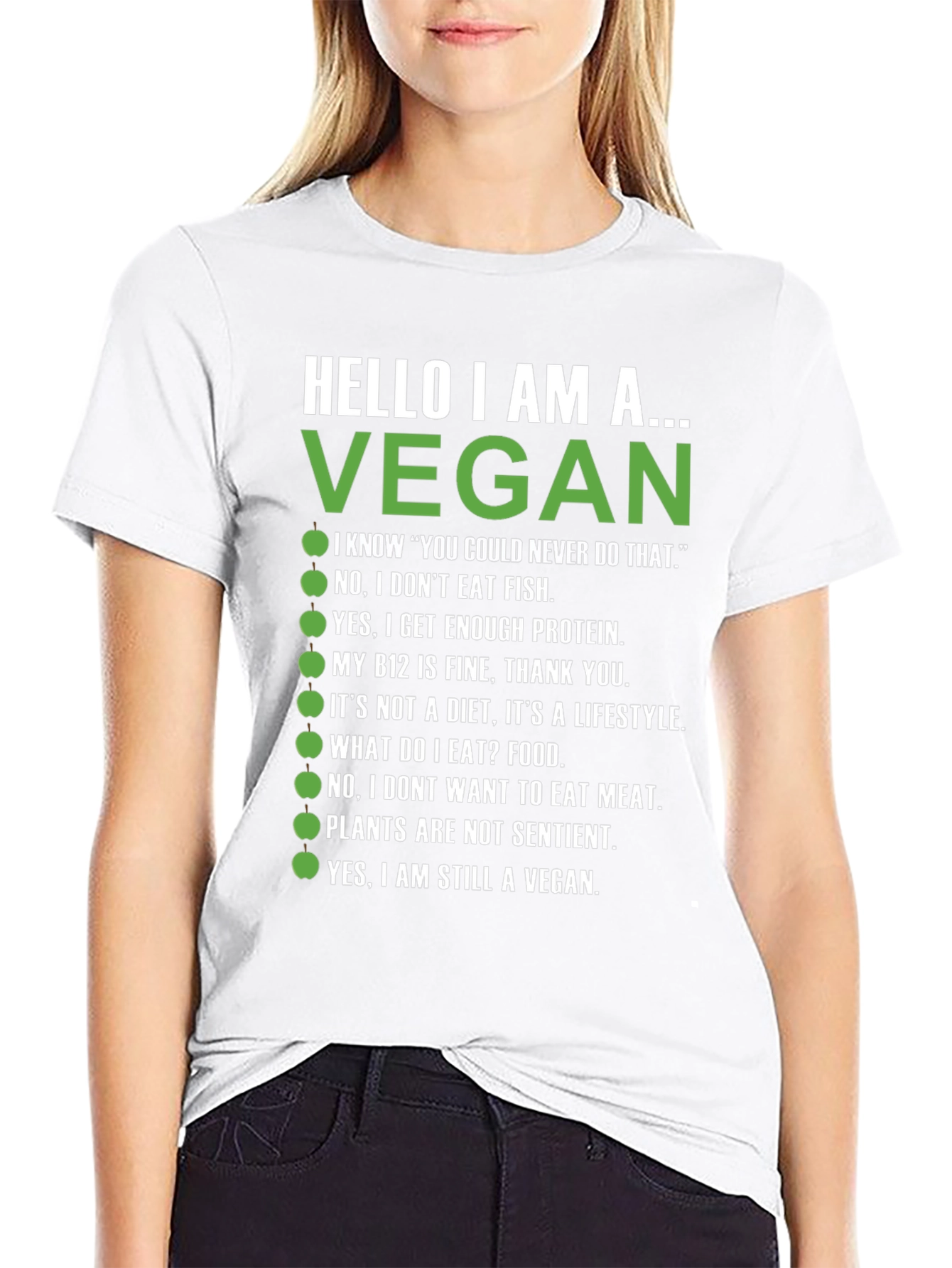 Vegan T-Shirt - Hello I Am A Vegan