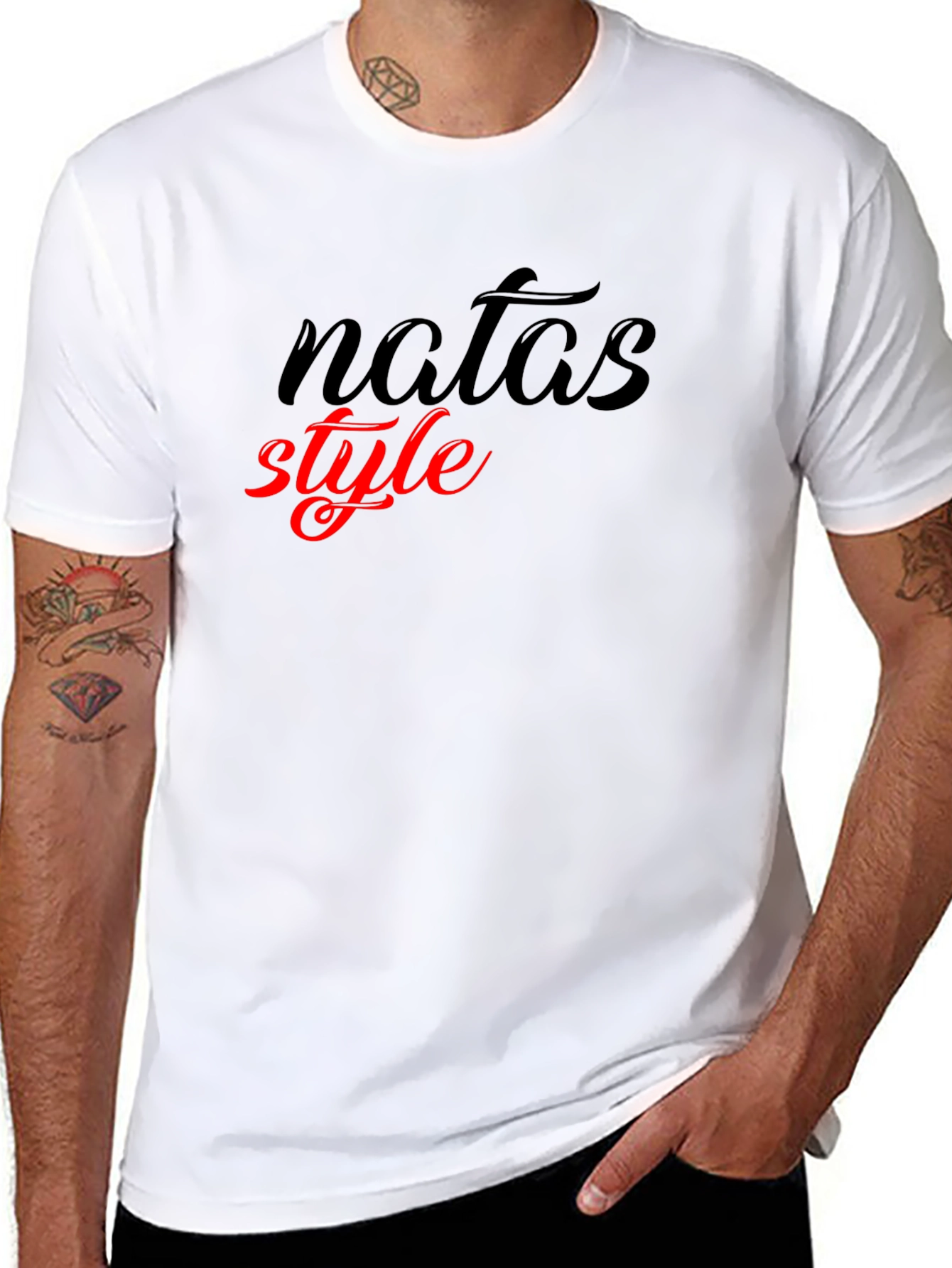 Natas Style Black T-Shirt Casual Fashion