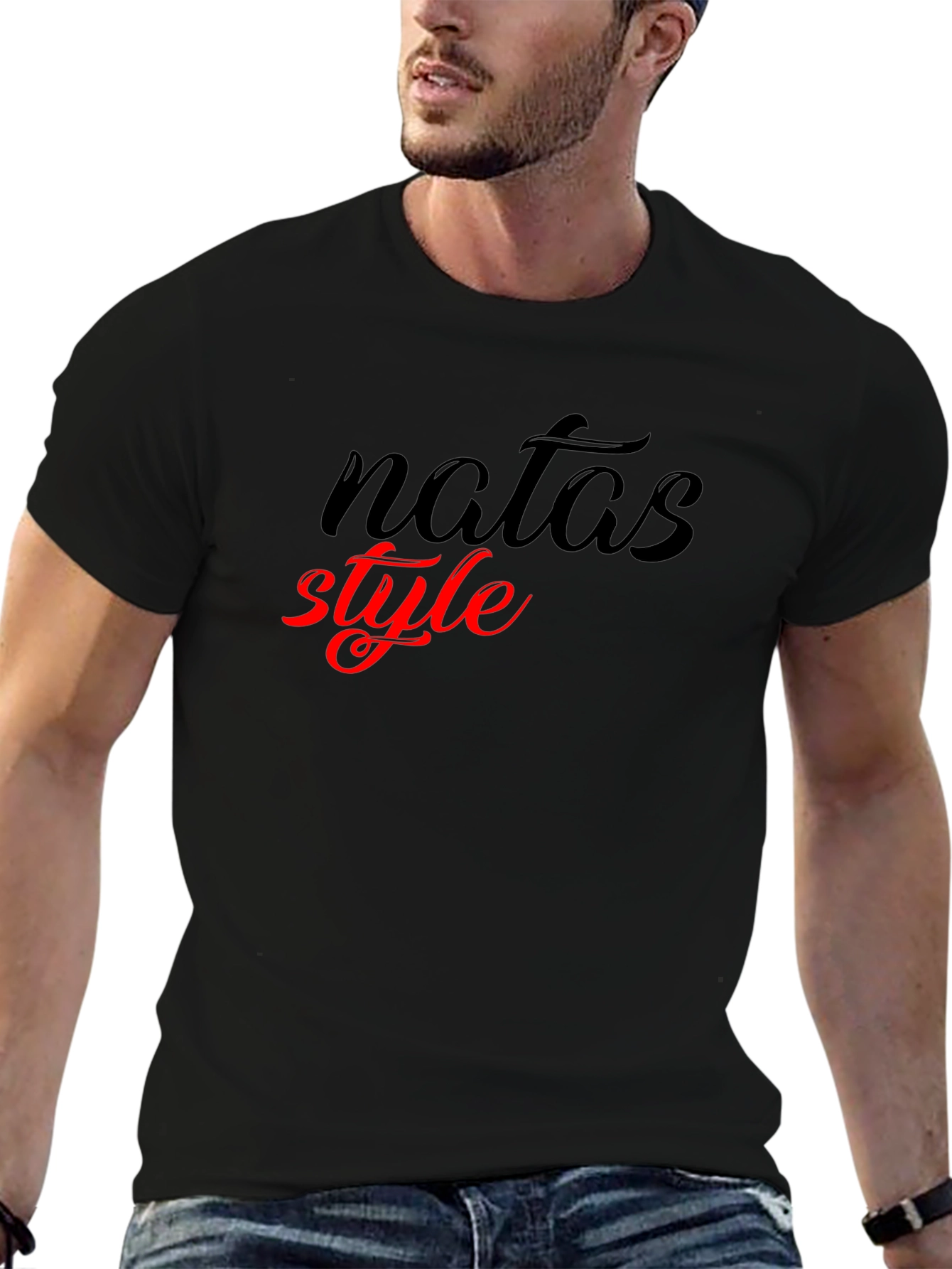 Natas Style Black T-Shirt Casual Fashion