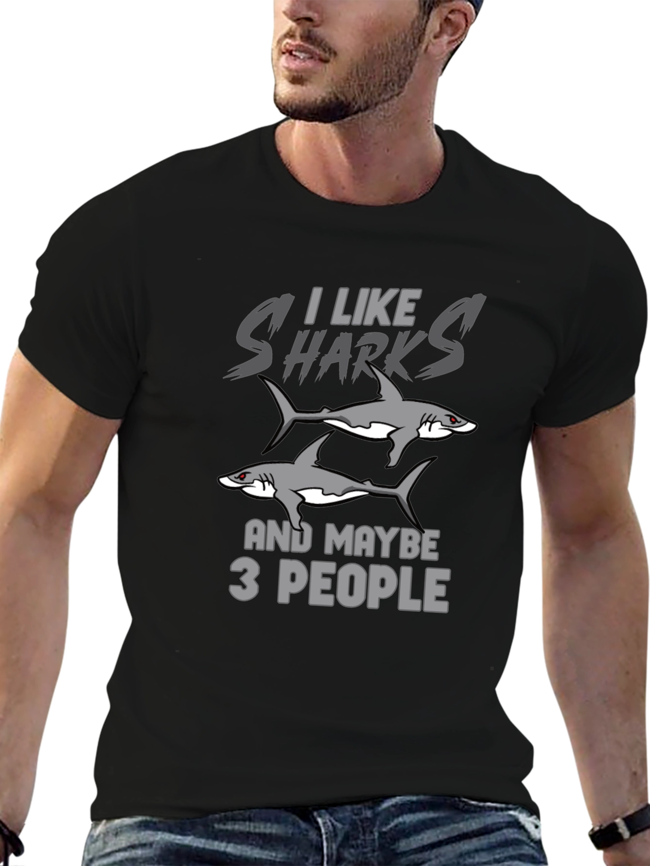 I Like Sharks T-Shirt - Graphic Tee - Unisex