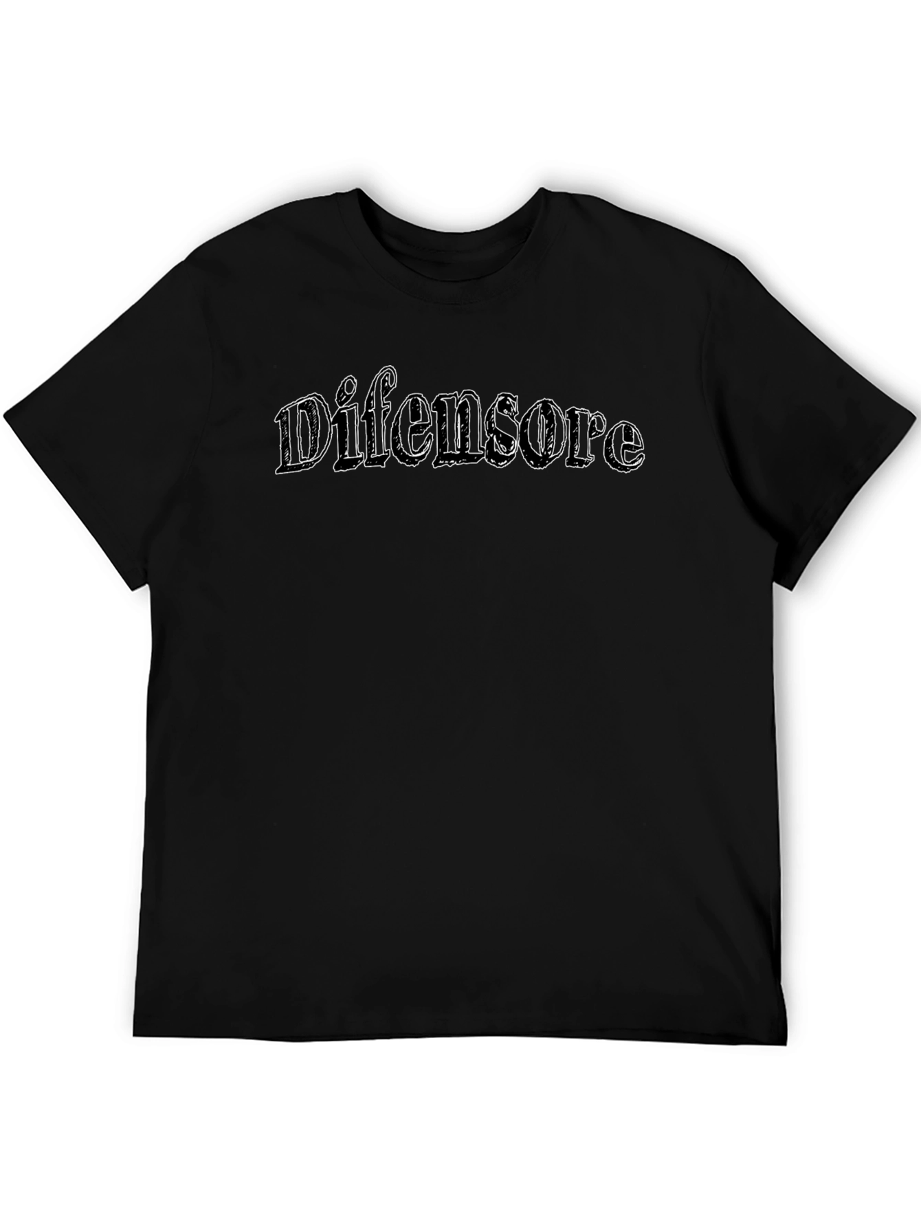 Difensore Graphic T-Shirt - Classic Black Tee