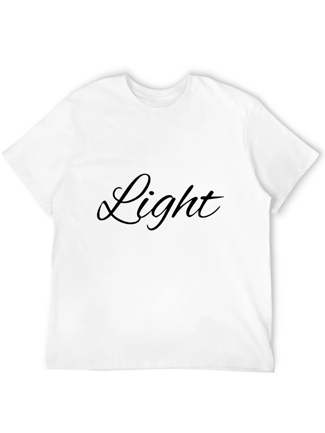 Mens Black Light Graphic T-Shirt - Casual Style