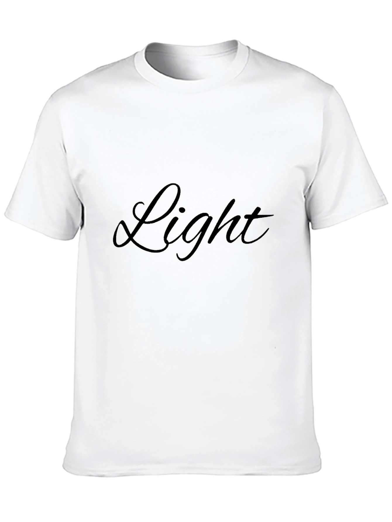 Mens Black Light Graphic T-Shirt - Casual Style