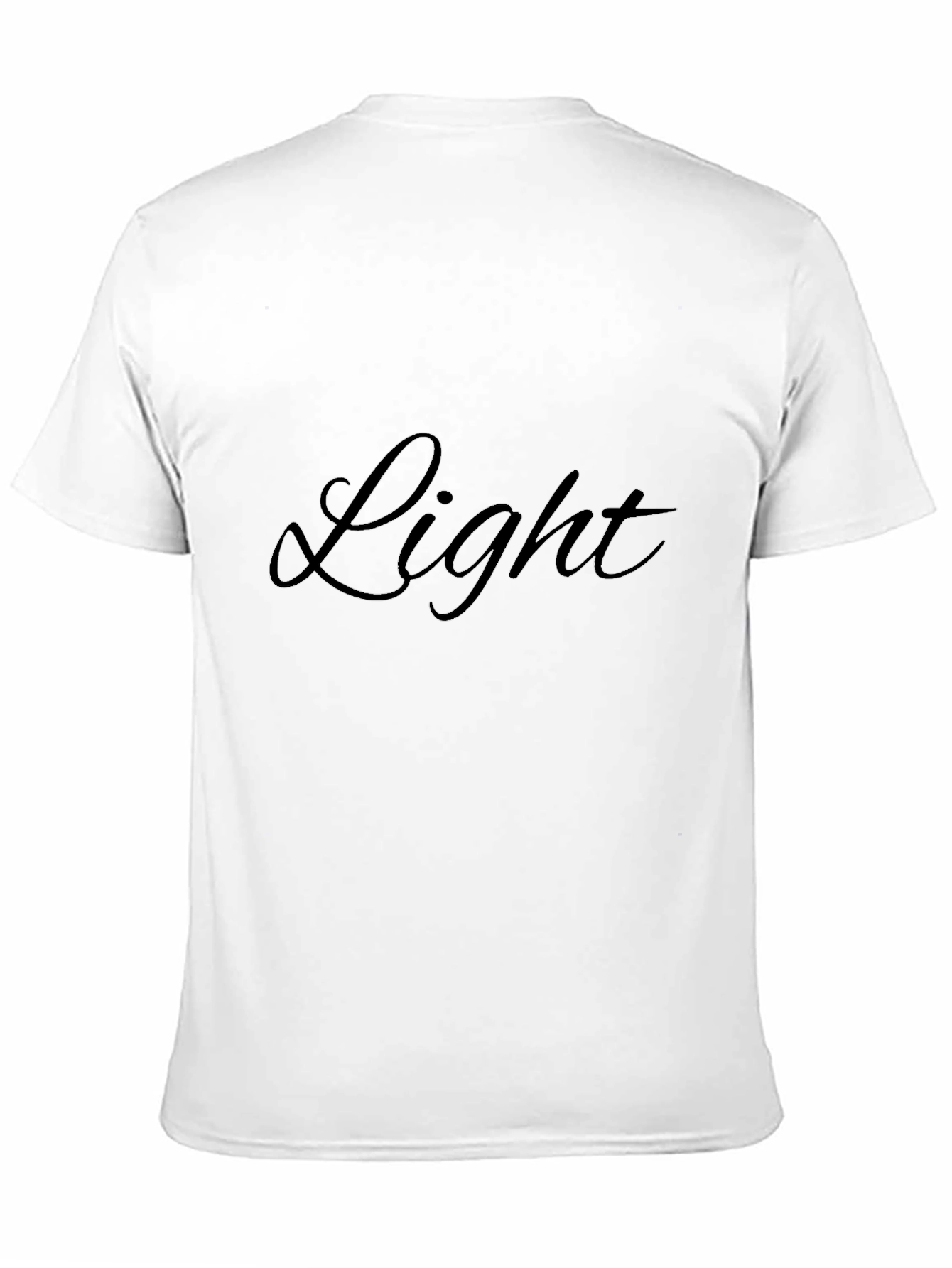 Mens Black Light Graphic T-Shirt - Casual Style