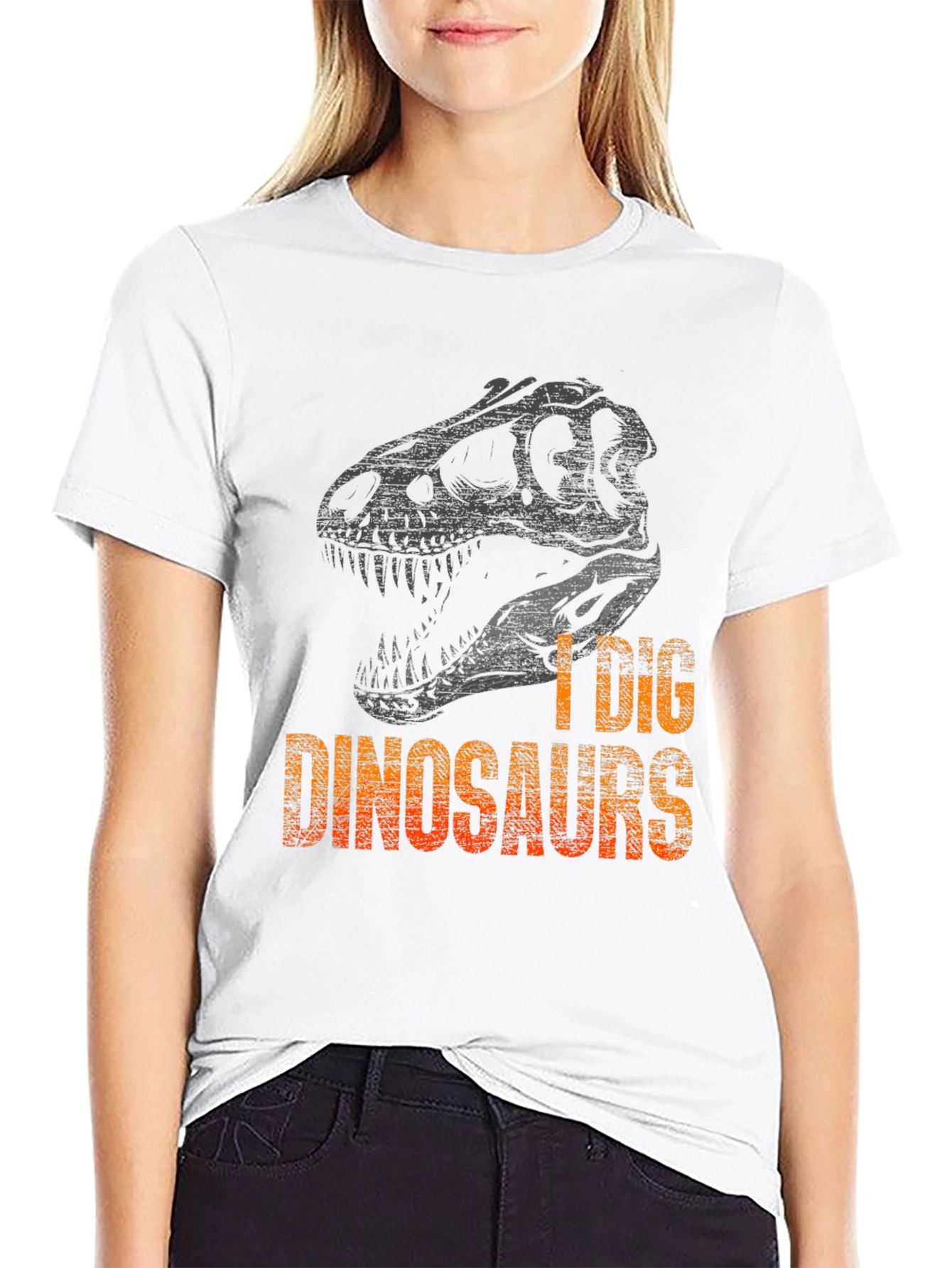 I Dig Dinosaurs Graphic Tee - Mens Black T-Shirt