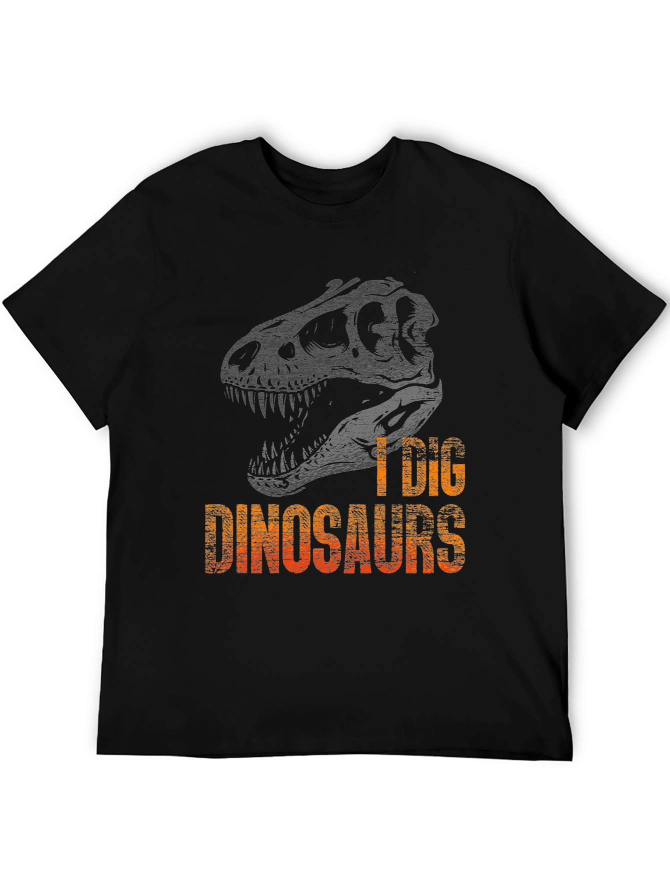 I Dig Dinosaurs Graphic Tee - Mens Black T-Shirt