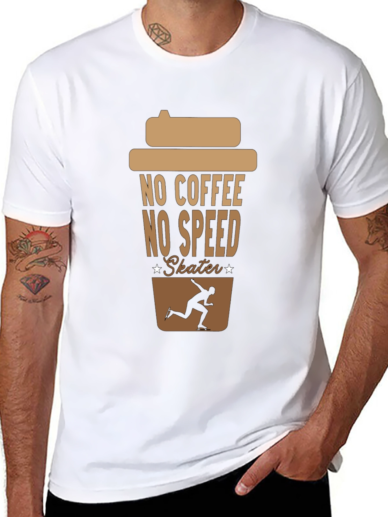 No Coffee No Speed Skater T-Shirt