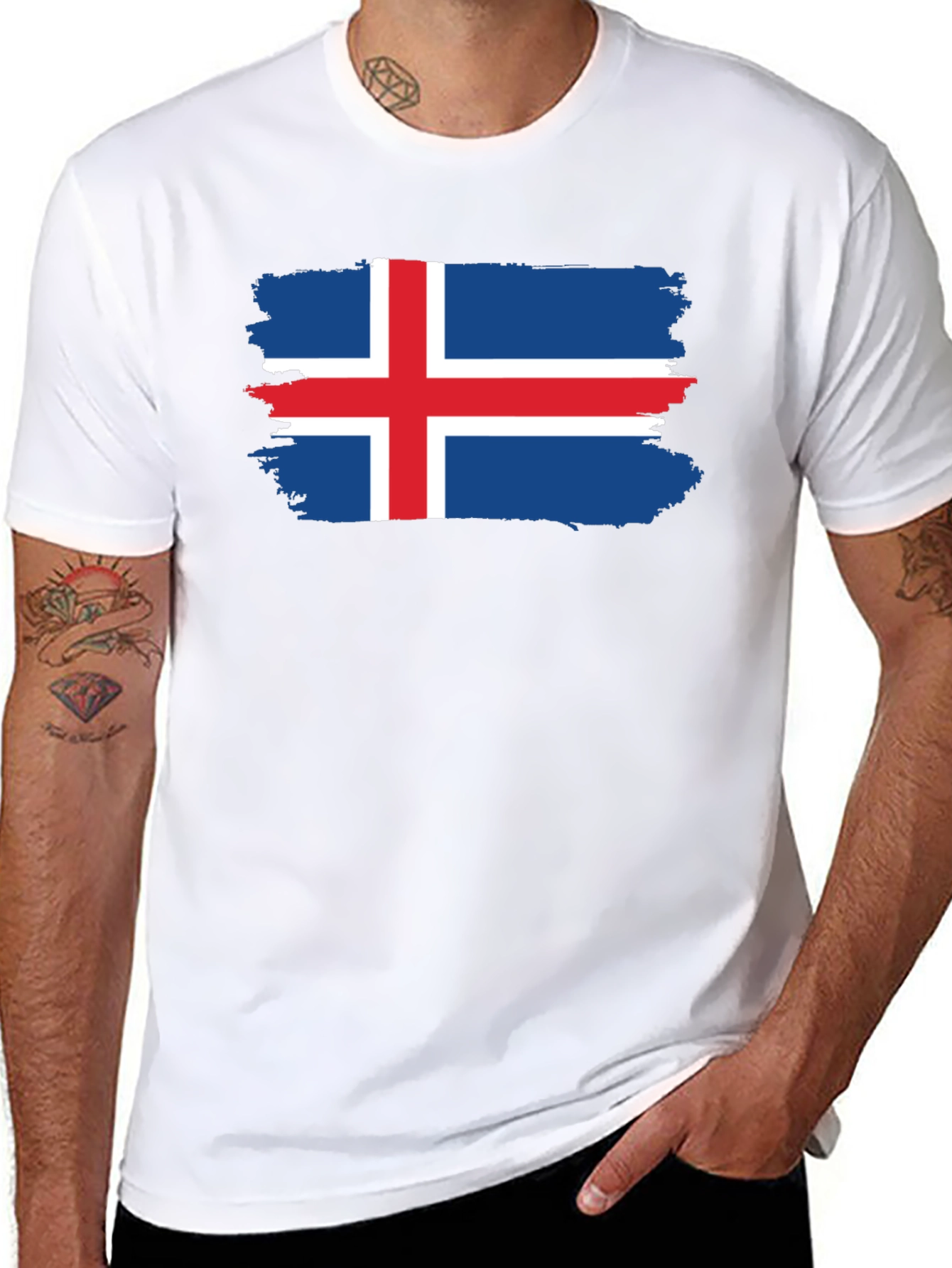 Iceland Flag Graphic T-Shirt
