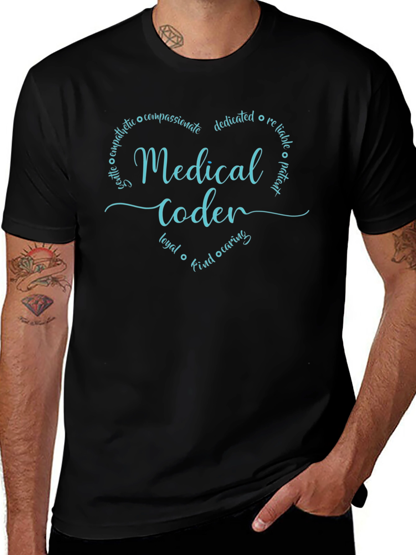 Medical Coder Heart Tee - Healthcare Hero Shirt