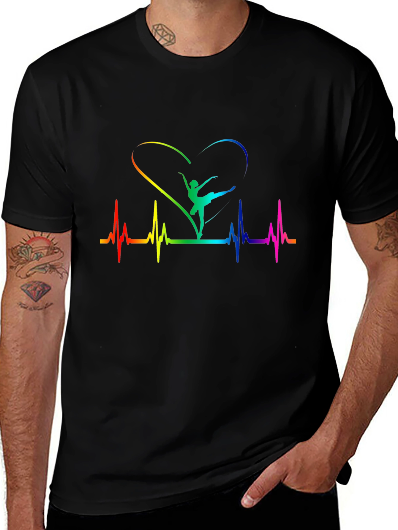 Rainbow Ballet Heartbeat T-Shirt