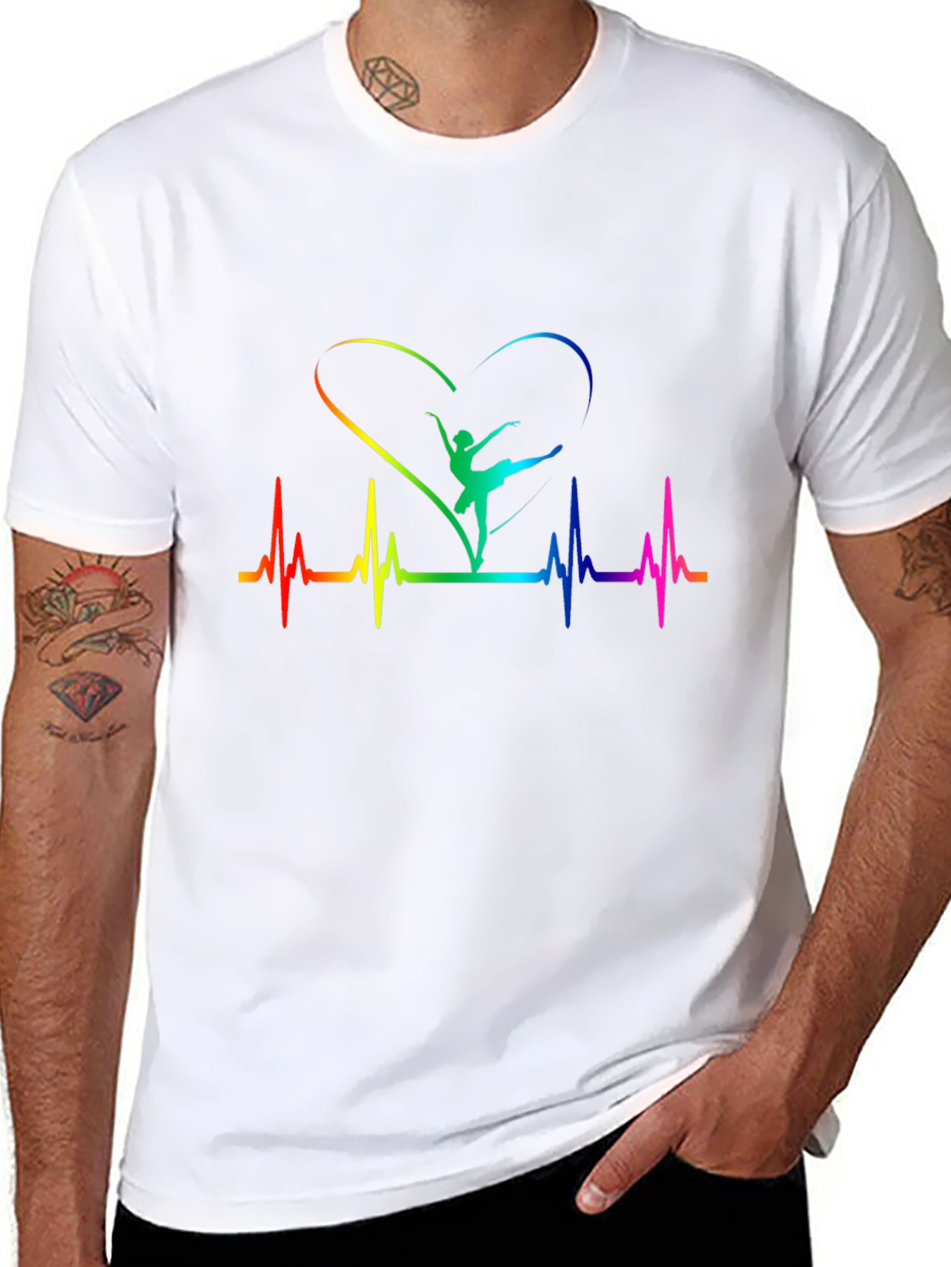 Rainbow Ballet Heartbeat T-Shirt