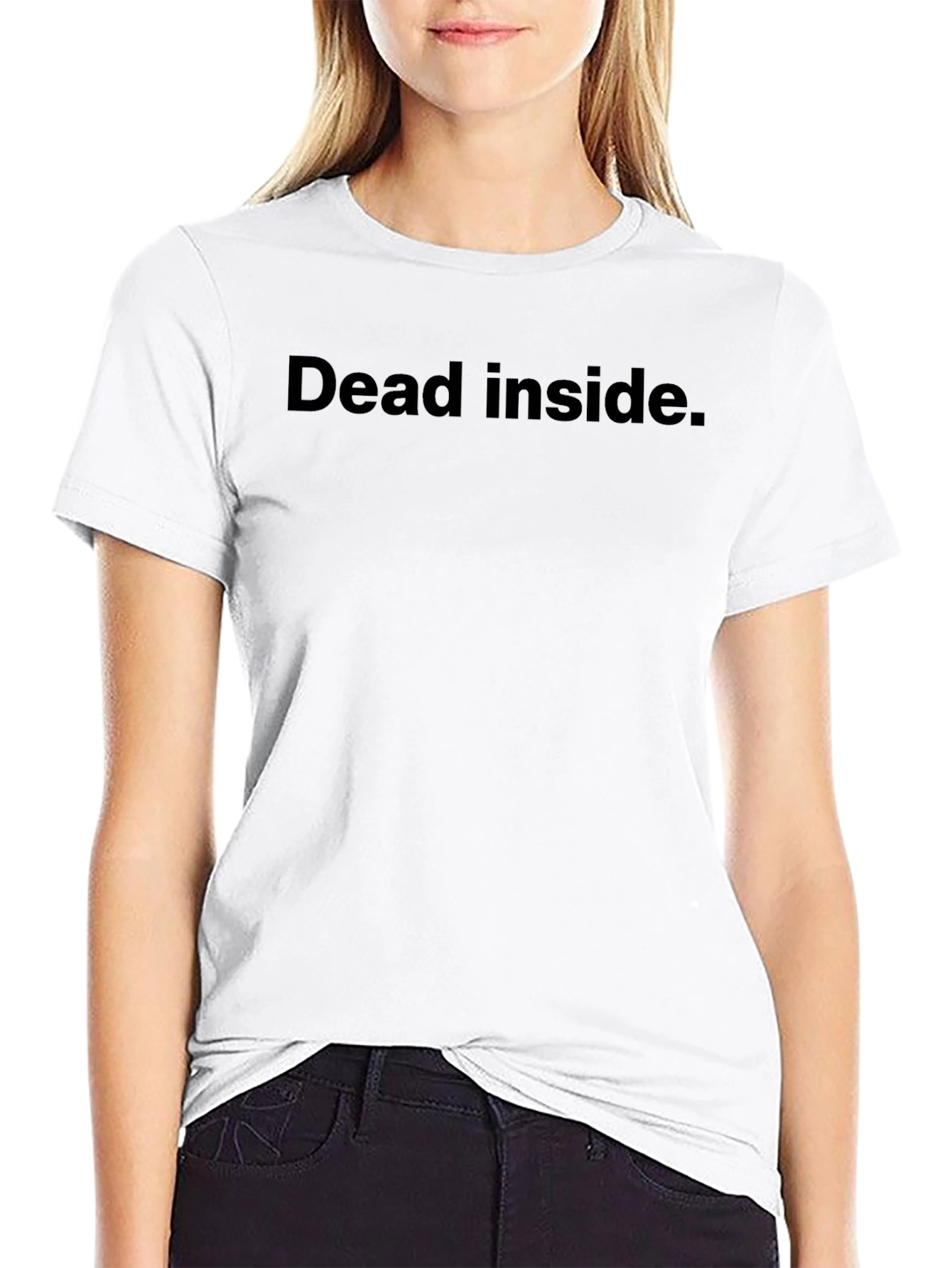 Dead Inside Black T-Shirt - Funny Graphic Tee