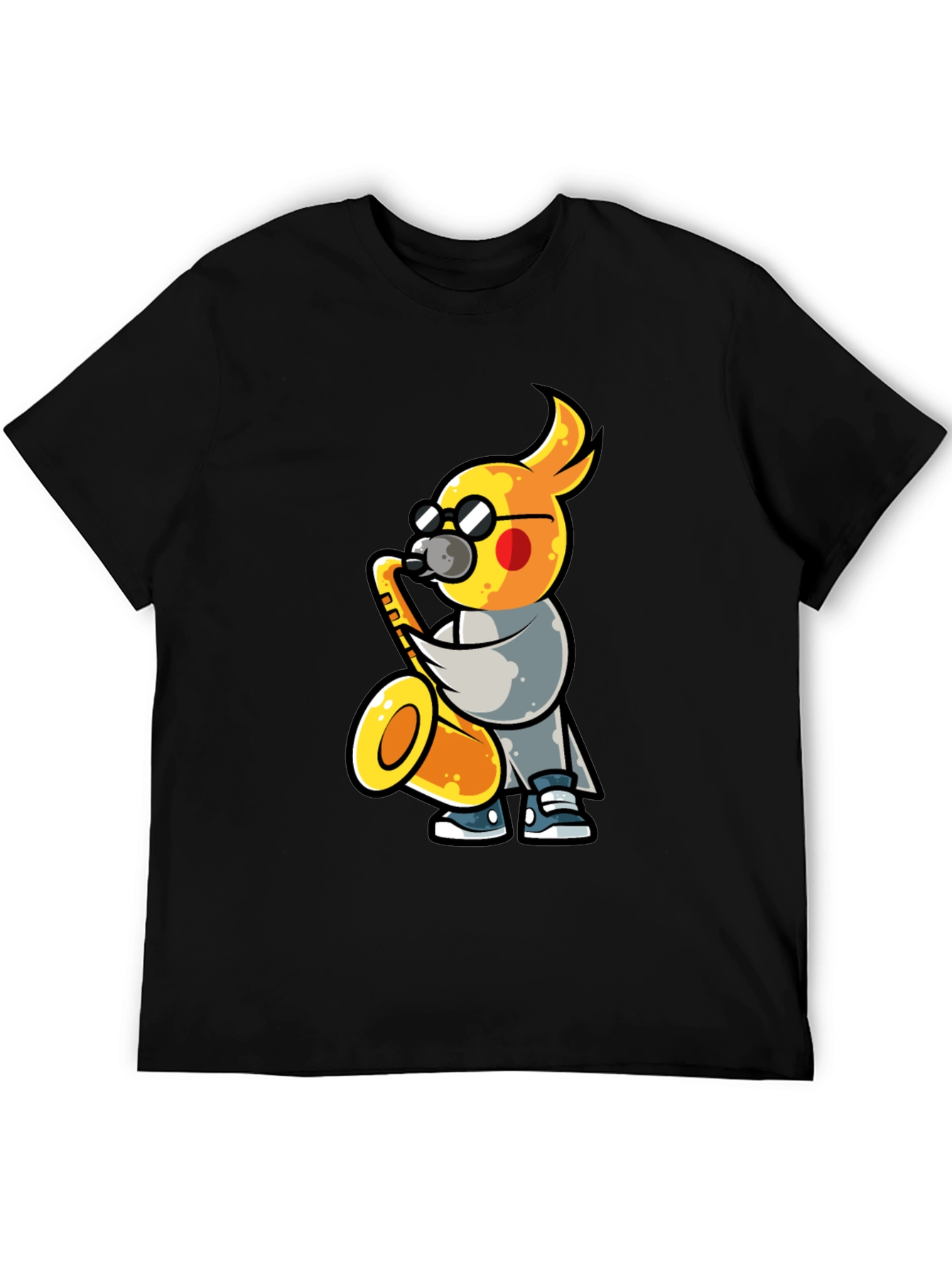 Cool Cockatiel Saxophone Player T-Shirt