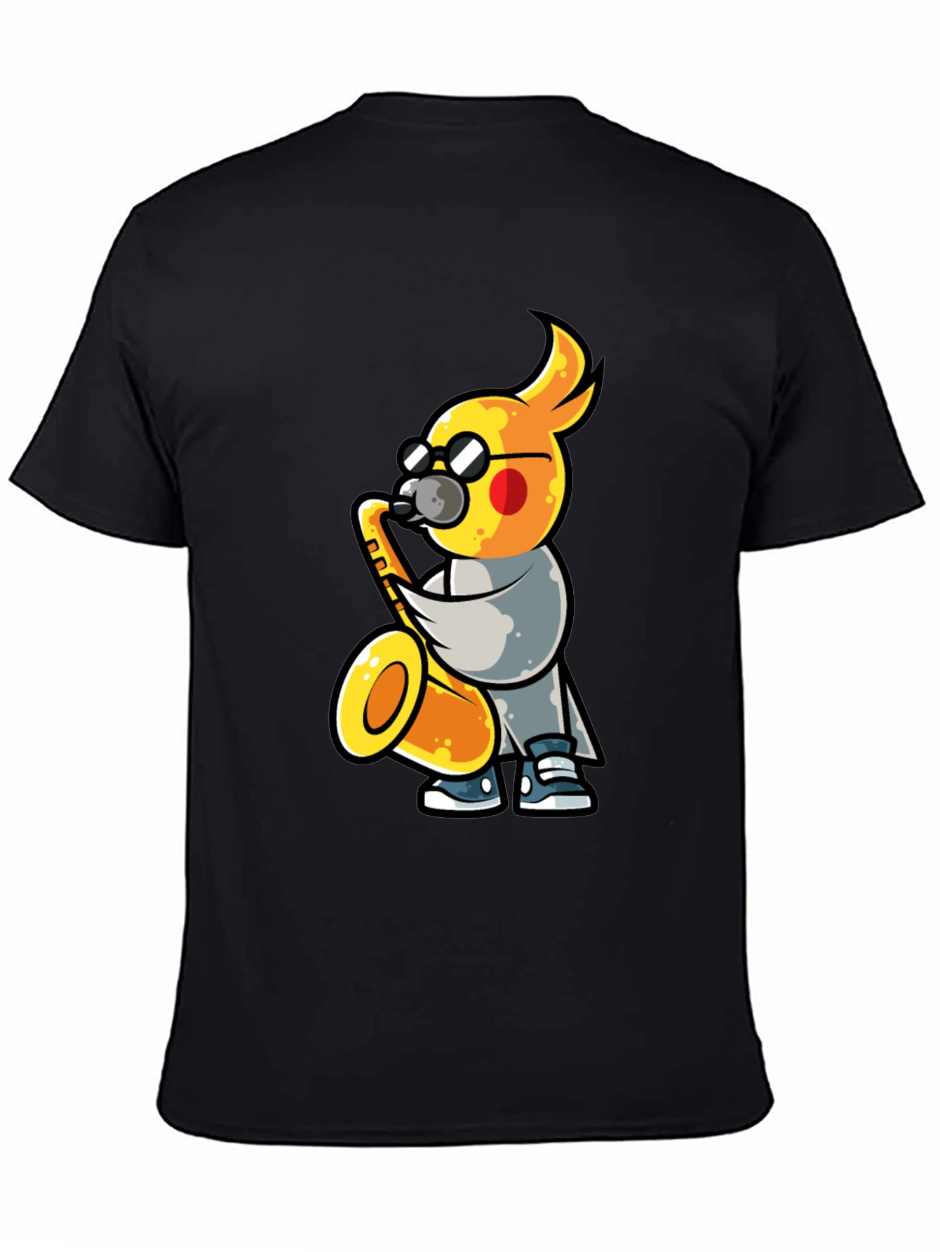 Cool Cockatiel Saxophone Player T-Shirt