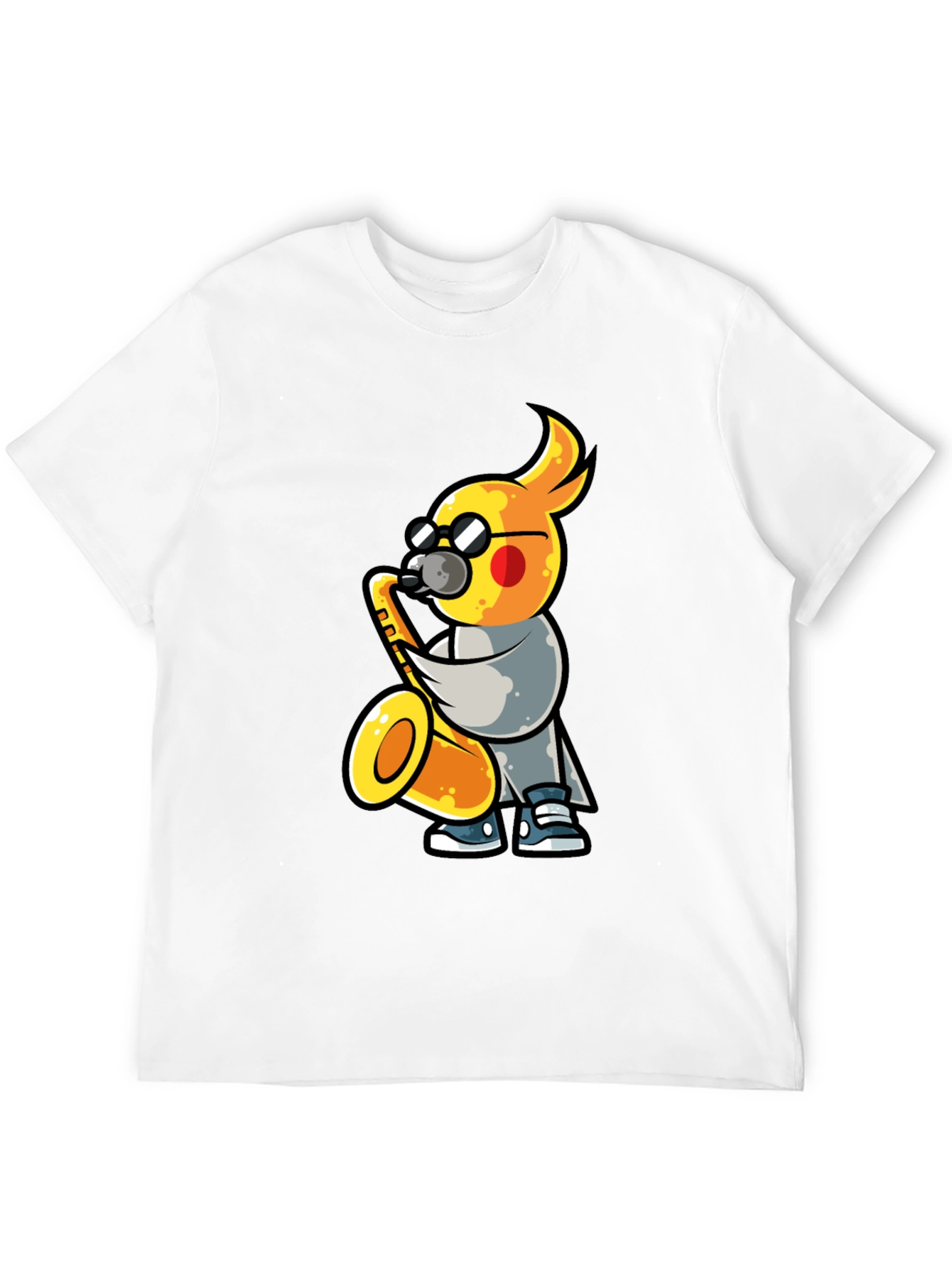 Cool Cockatiel Saxophone Player T-Shirt