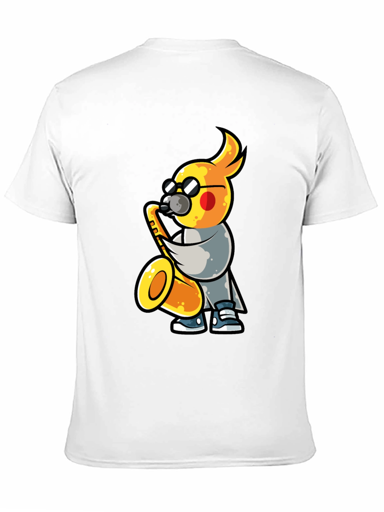 Cool Cockatiel Saxophone Player T-Shirt
