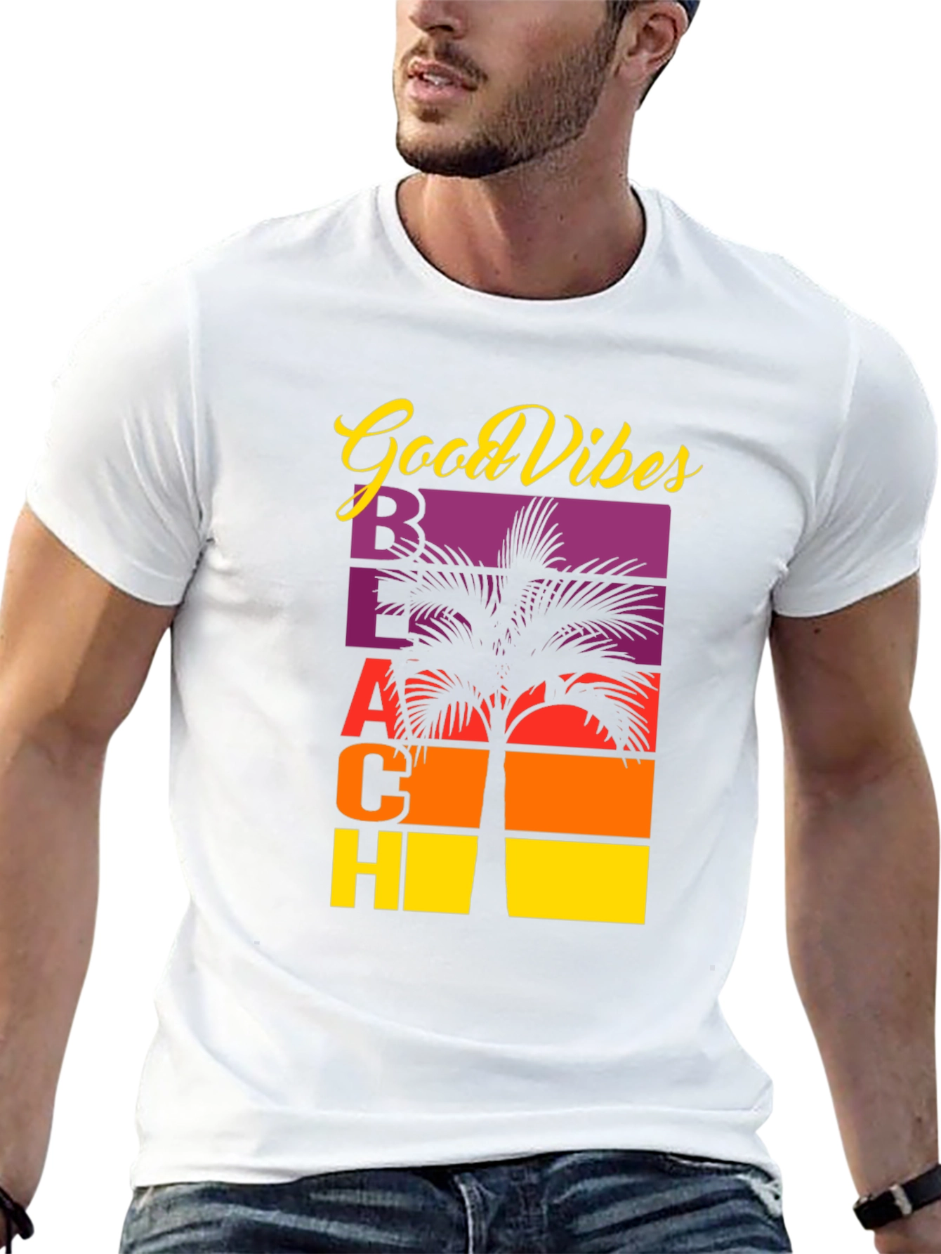 Good Vibes Beach Graphic T-Shirt