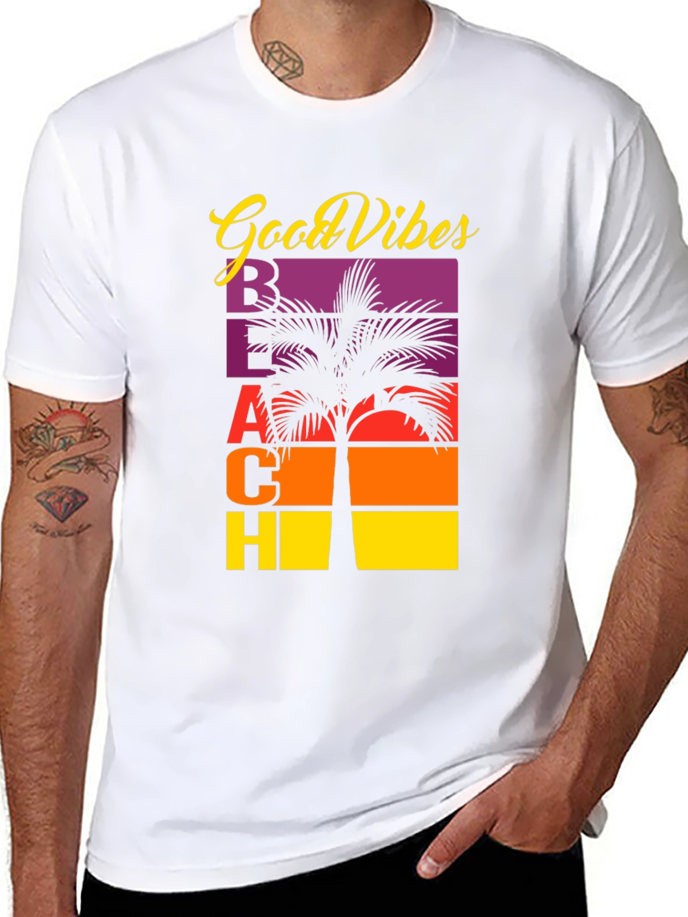 Good Vibes Beach Graphic T-Shirt