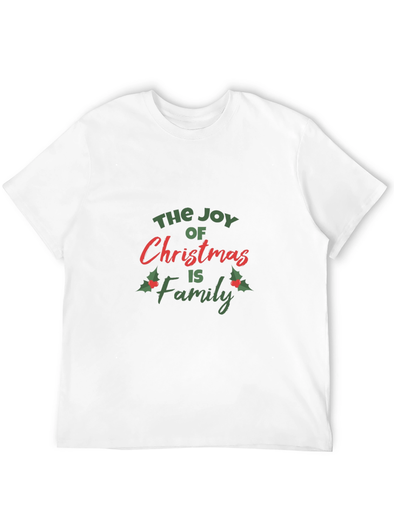 Joy of Christmas Family Graphic Tee - Black
