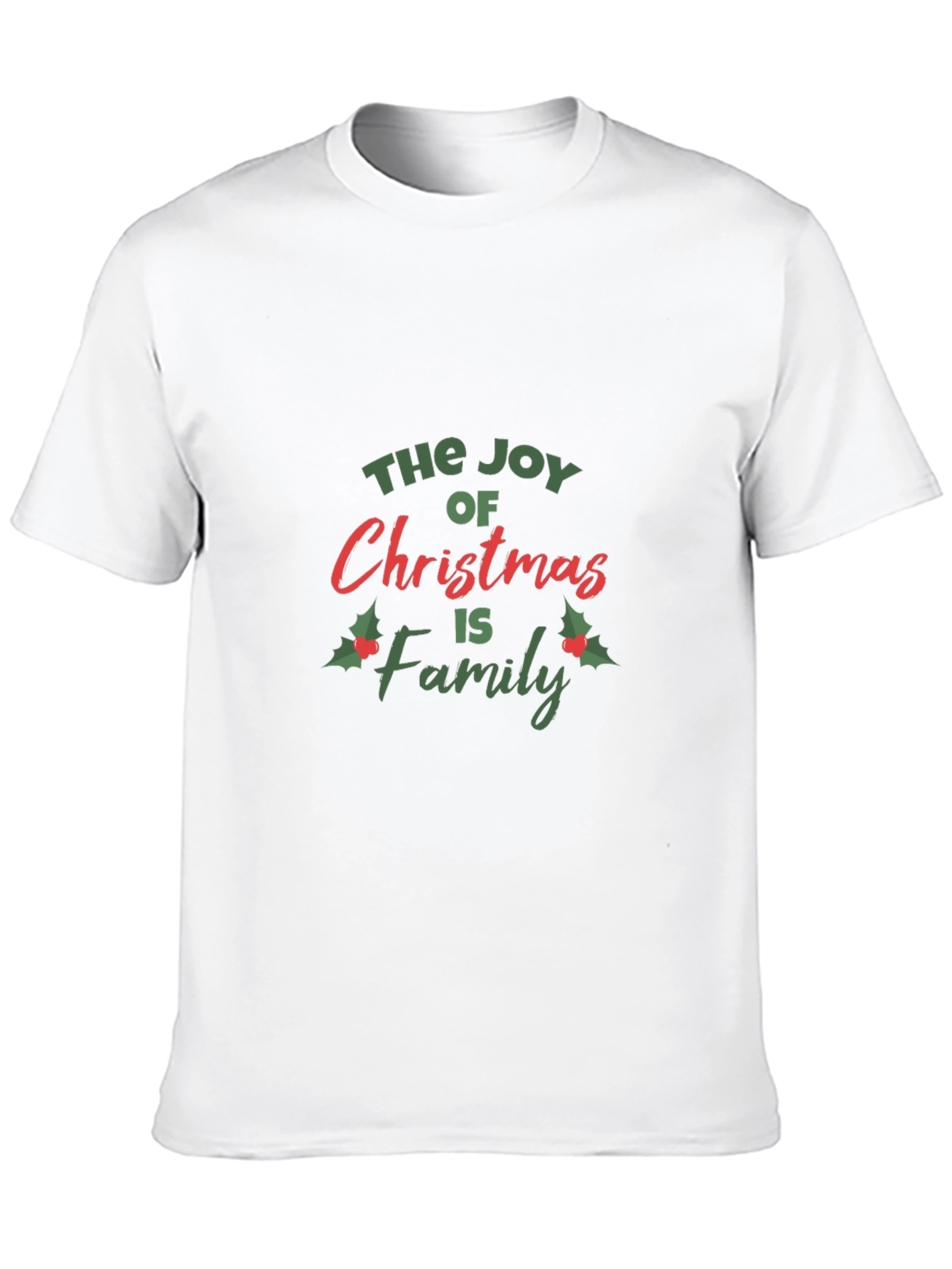 Joy of Christmas Family Graphic Tee - Black