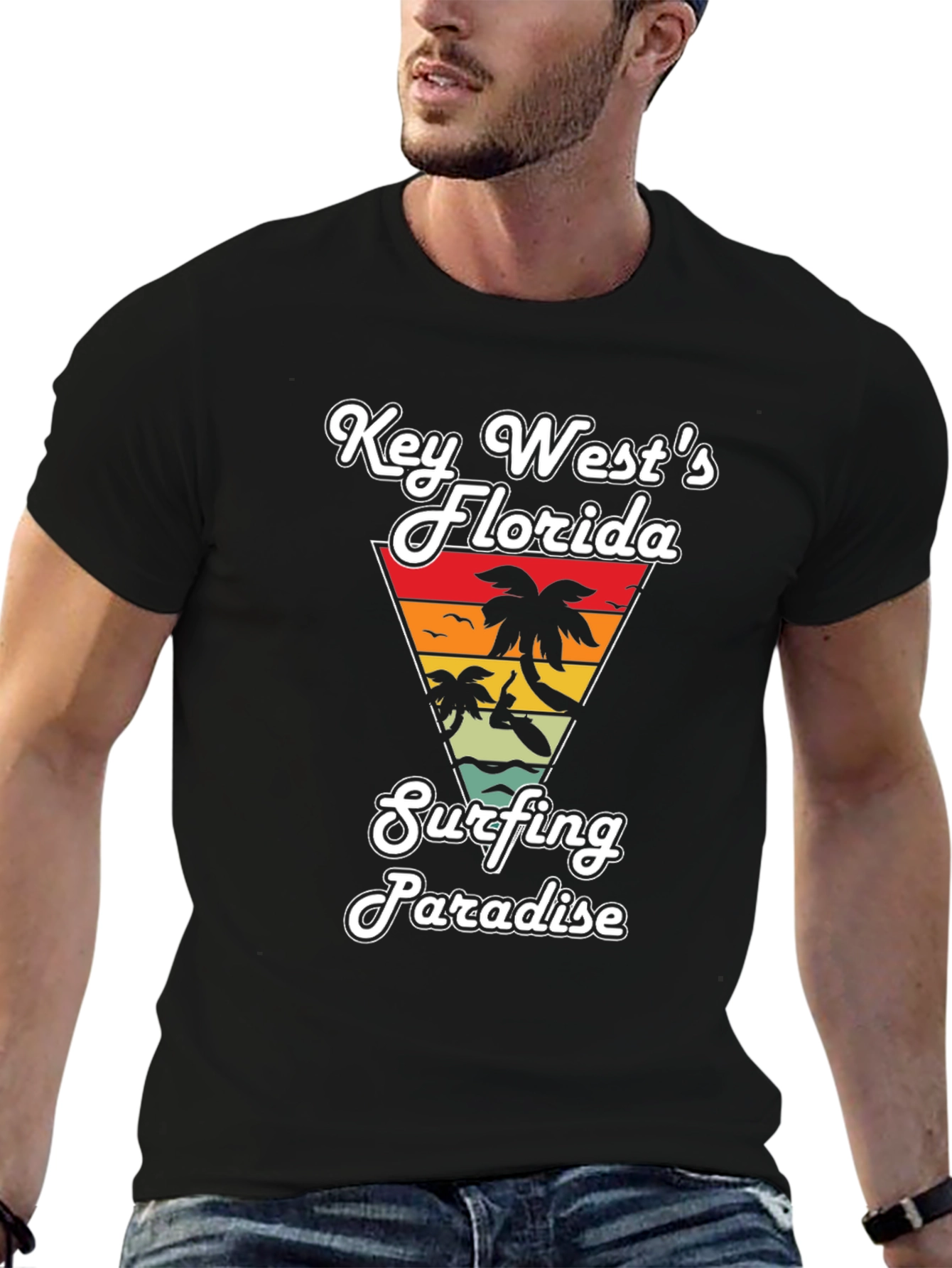 Key West Florida Surfing Paradise T-Shirt