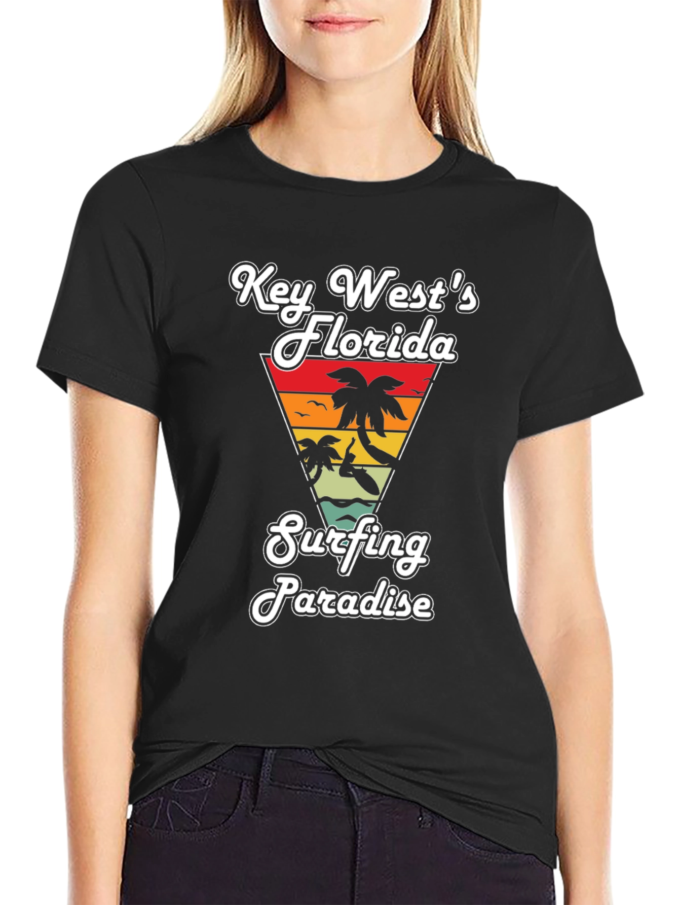 Key West Florida Surfing Paradise T-Shirt