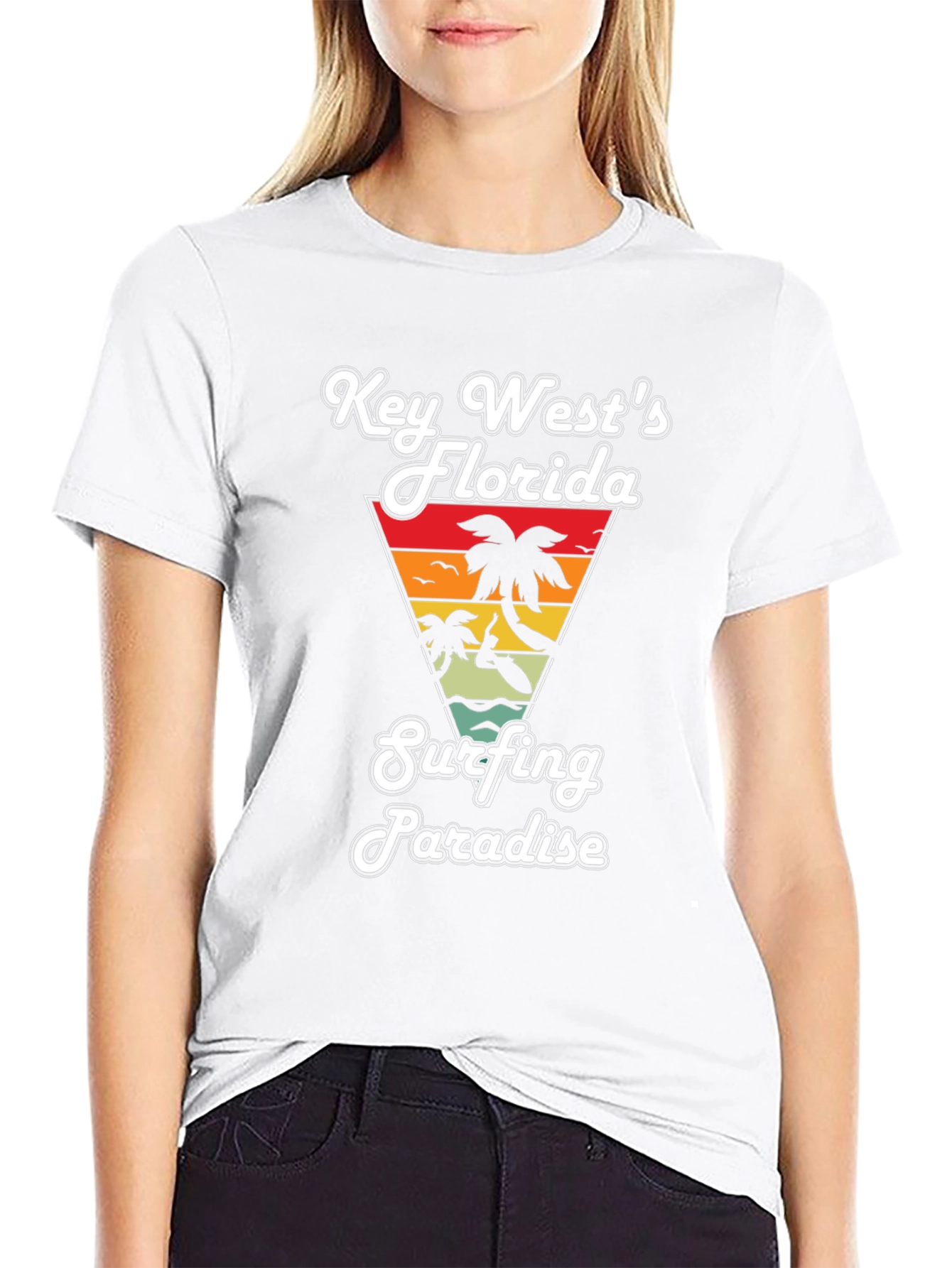 Key West Florida Surfing Paradise T-Shirt