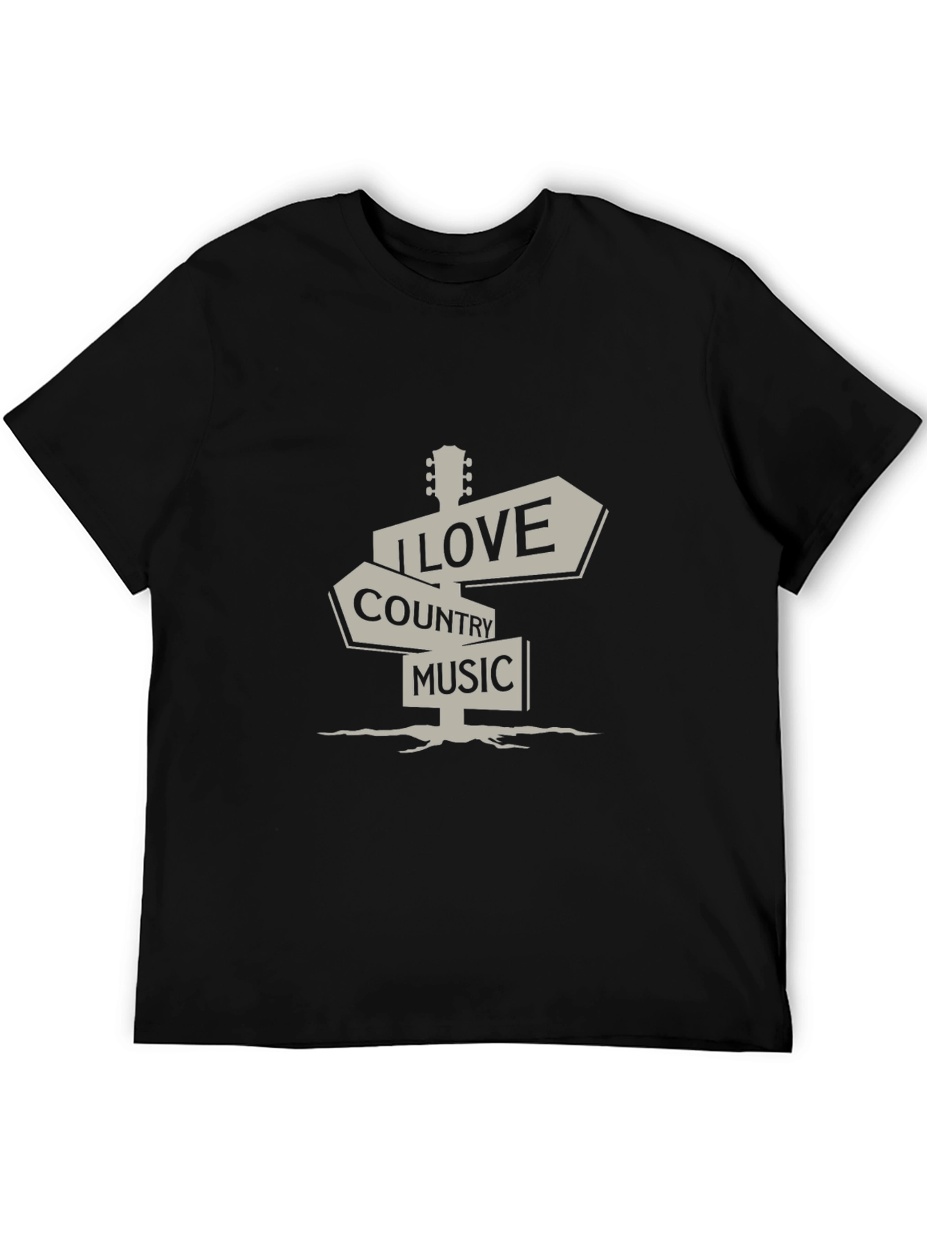Country Music T-Shirt - I Love Country Music Sign