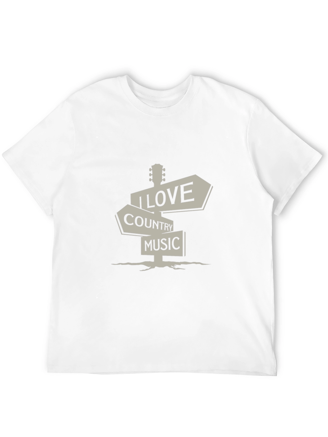 Country Music T-Shirt - I Love Country Music Sign