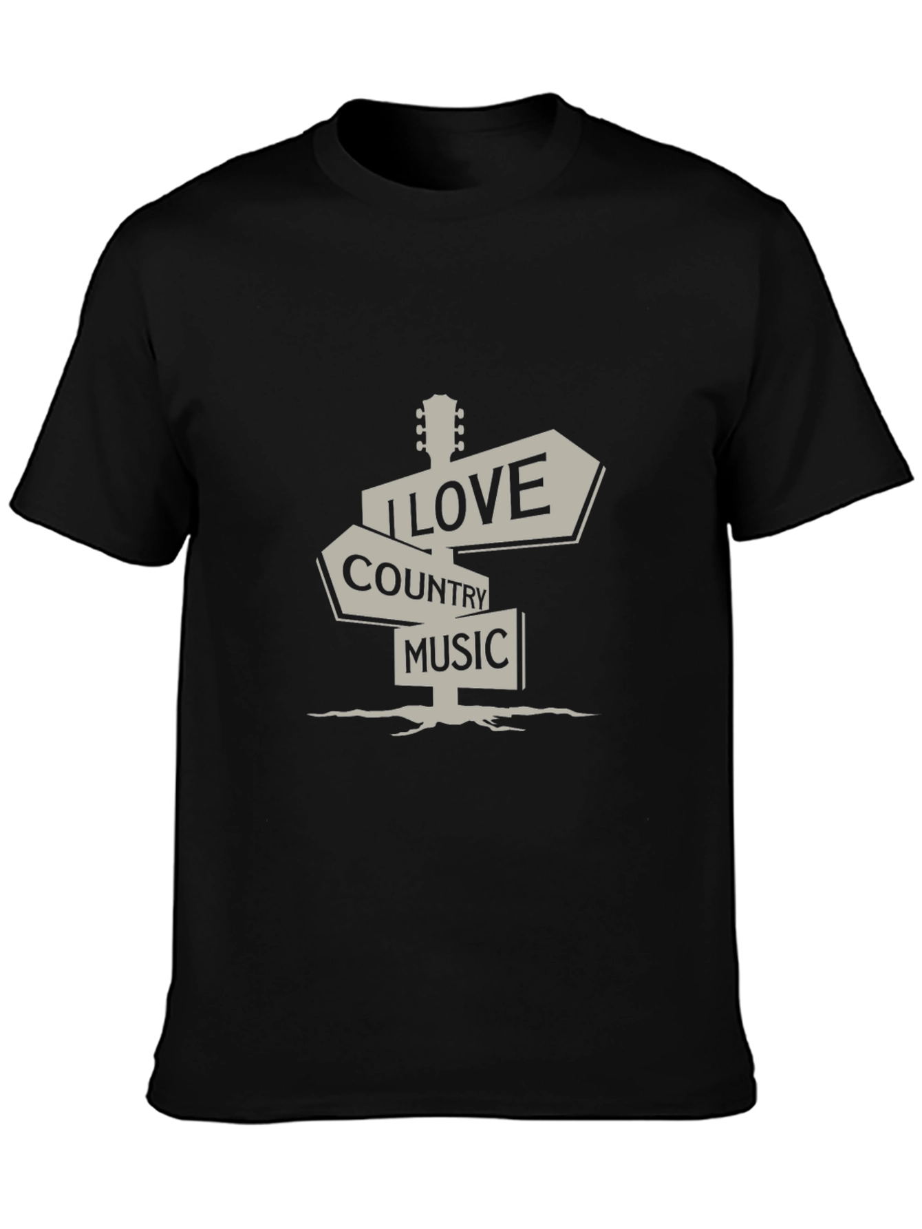 Country Music T-Shirt - I Love Country Music Sign