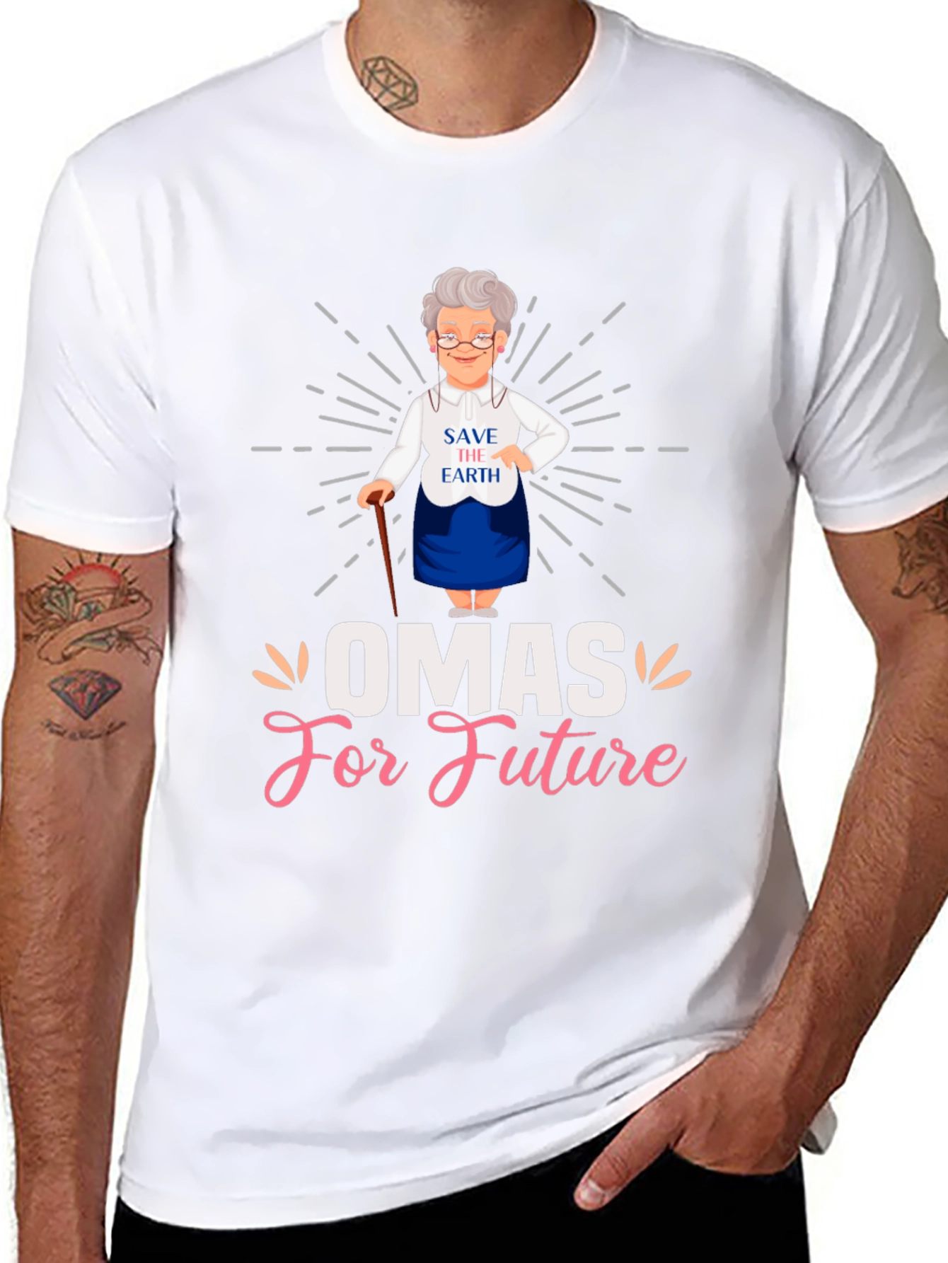 Omas for Future T-Shirt - Save the Earth